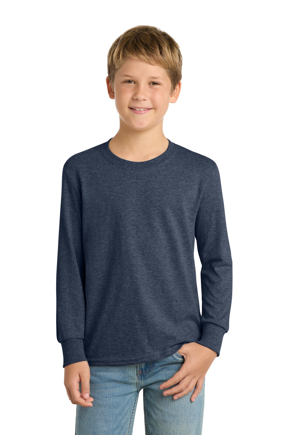 Port & Co PC54YLS Youth Long Sleeve Core Cotton Tee