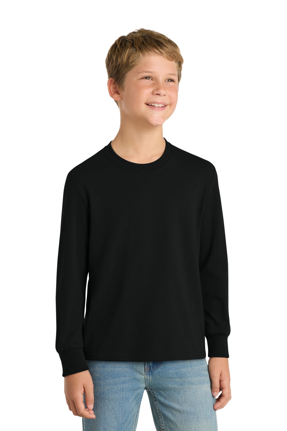 Port & Co PC54YLS Youth Long Sleeve Core Cotton Tee