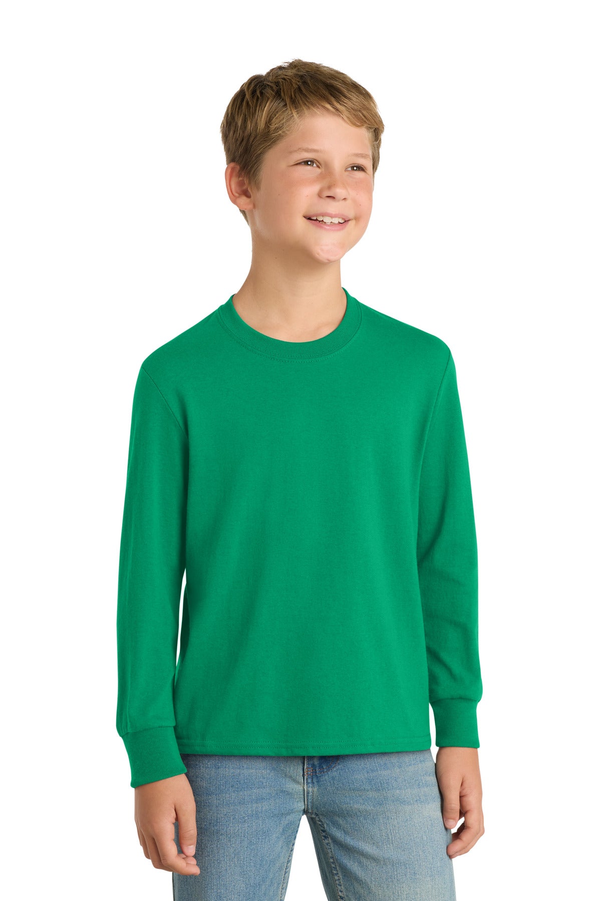 Port & Co PC54YLS Youth Long Sleeve Core Cotton Tee
