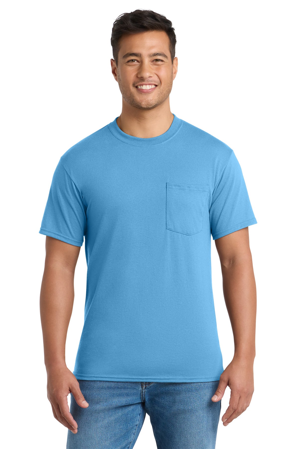 Port & Co PC55PT Tall Core Blend Pocket Tee