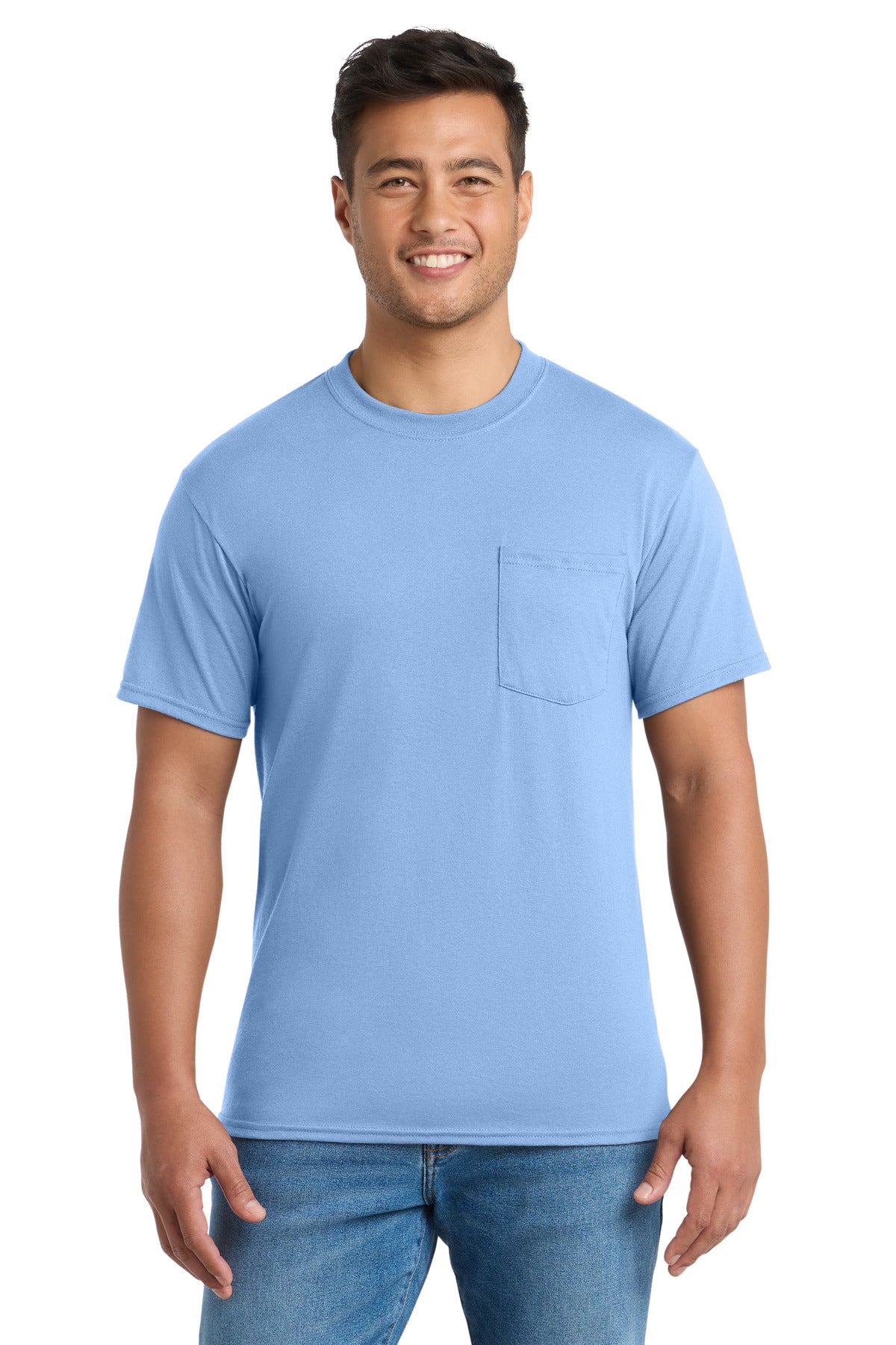 Port & Co PC55PT Tall Core Blend Pocket Tee