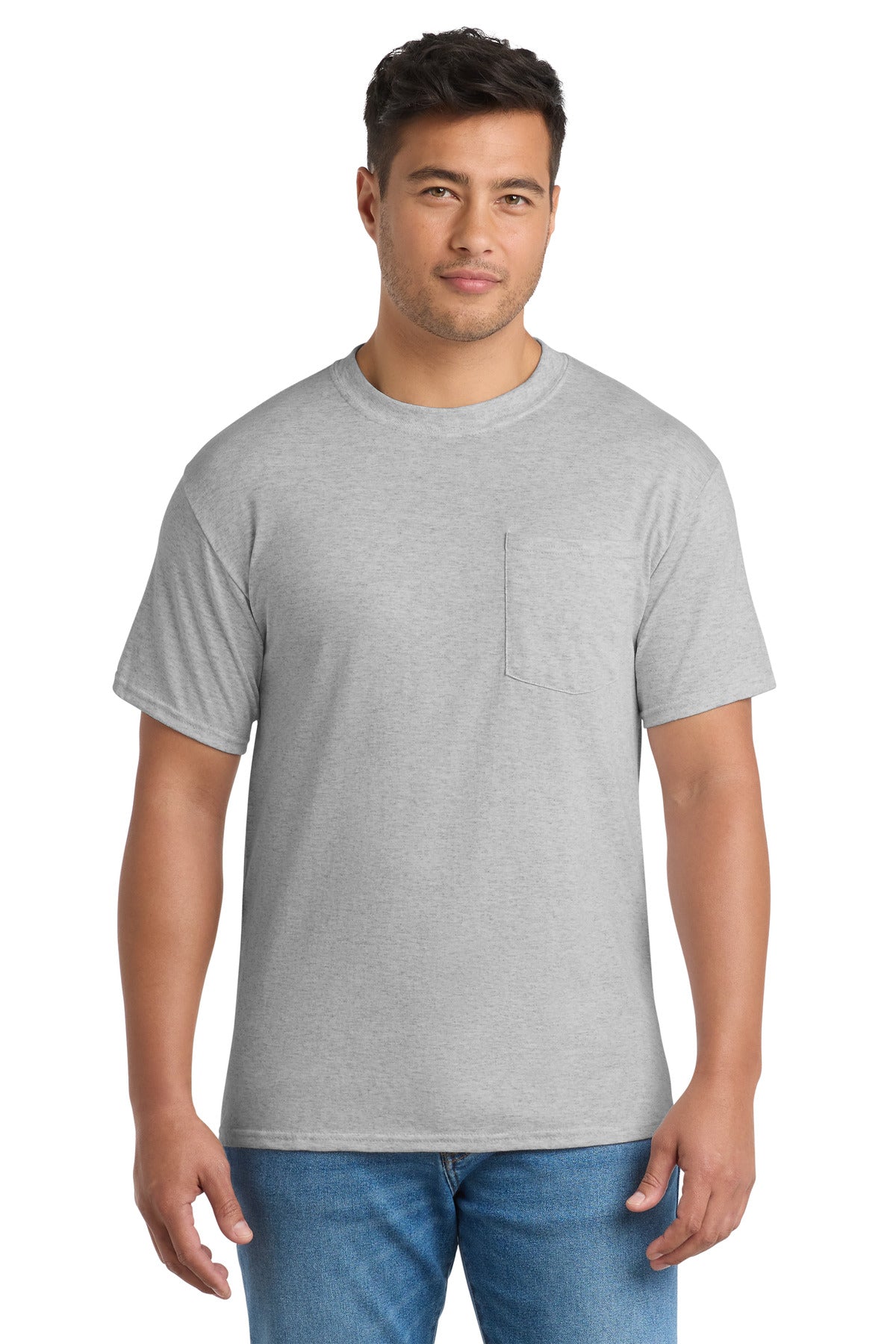 Port & Co PC55P Core Blend Pocket Tee