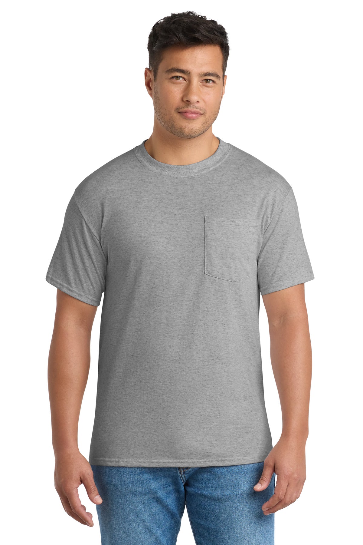 Port & Co PC55P Core Blend Pocket Tee