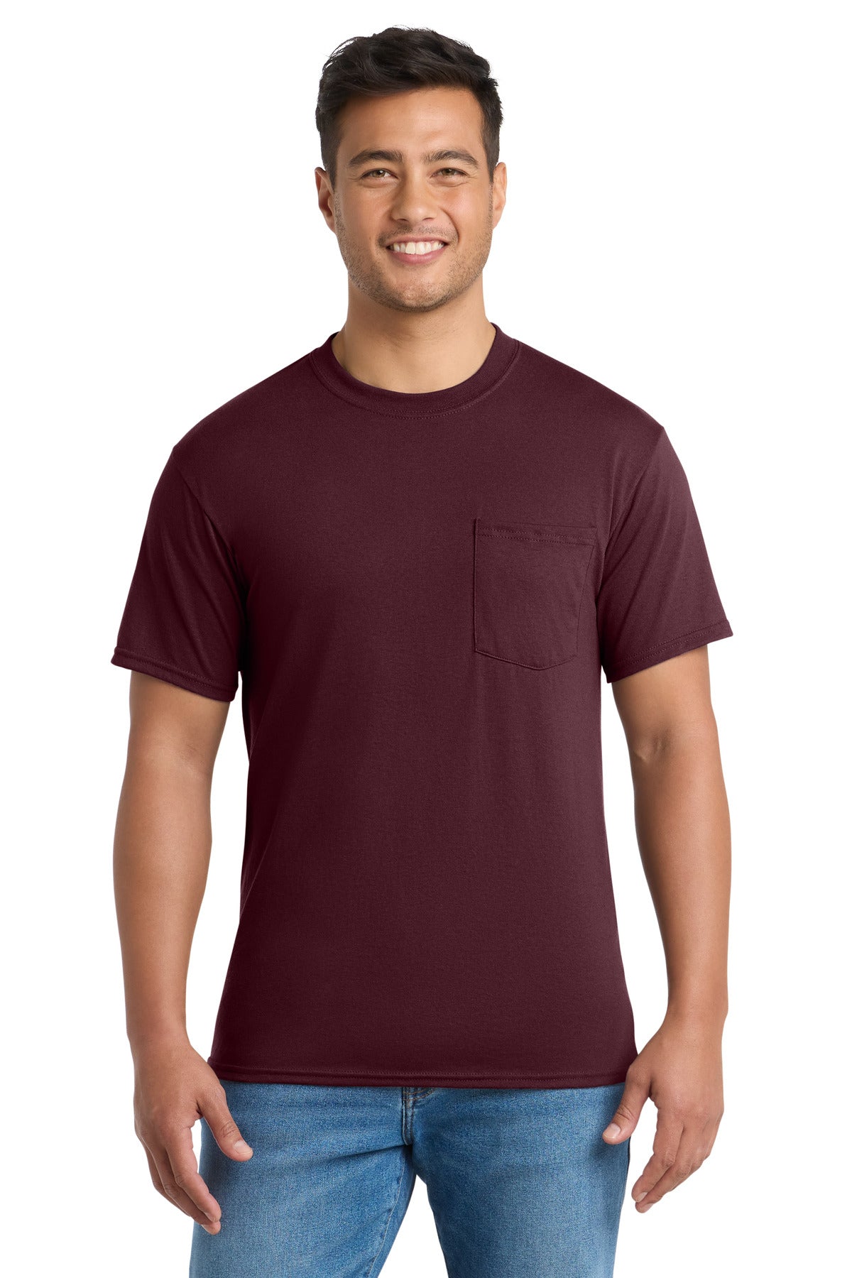 Port & Co PC55P Core Blend Pocket Tee