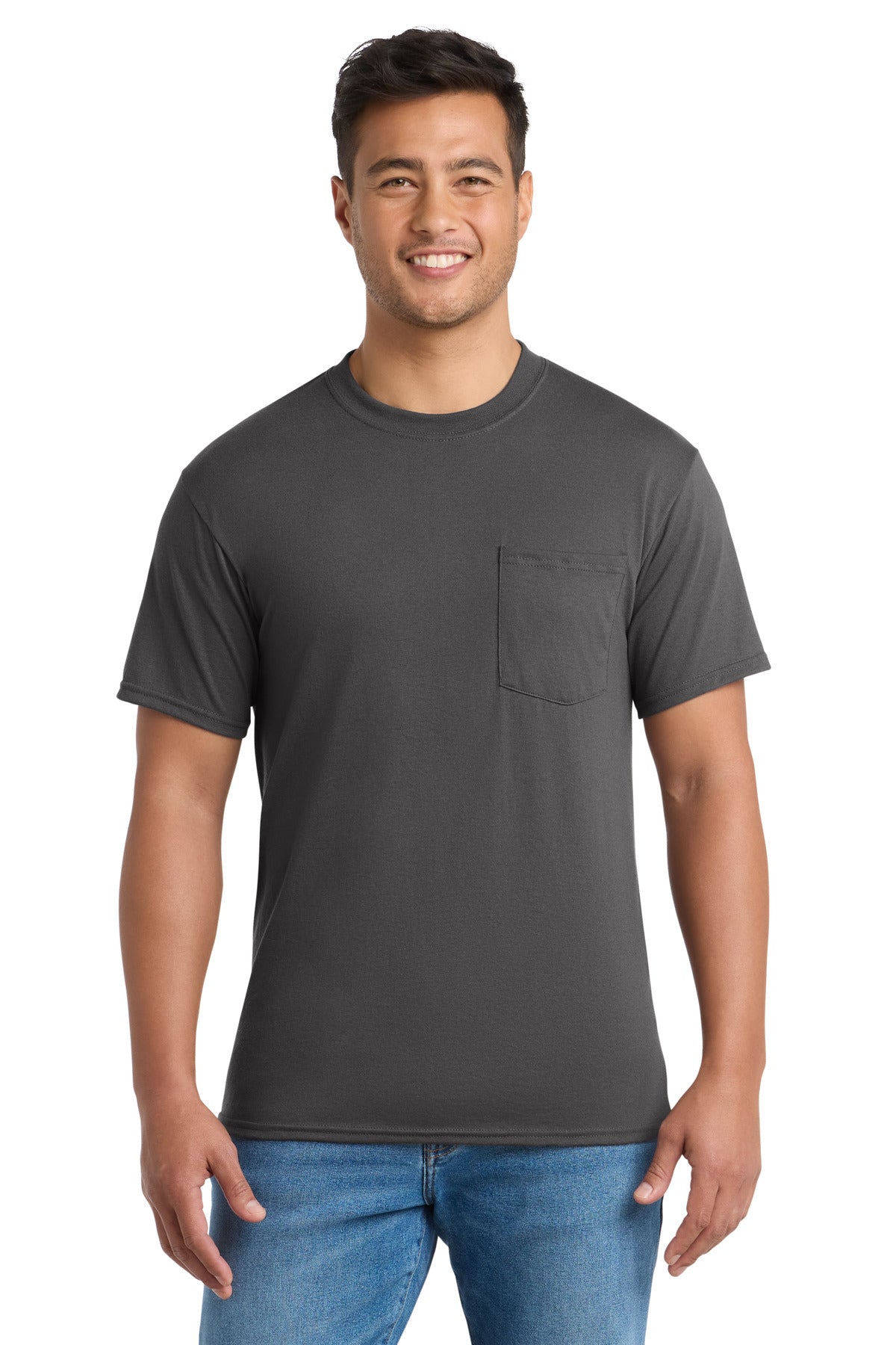 Port & Co PC55P Core Blend Pocket Tee