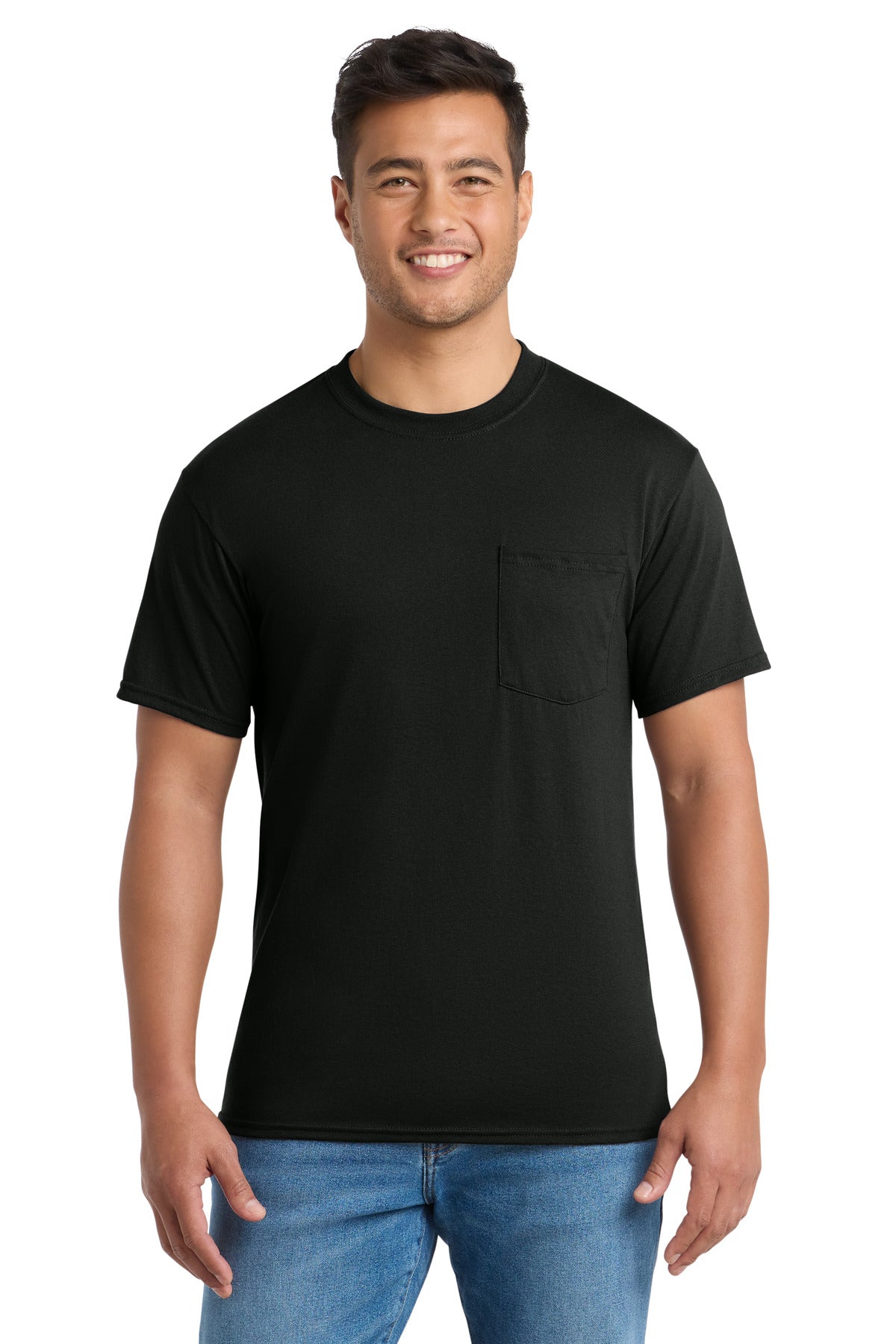 Port & Co PC55P Core Blend Pocket Tee