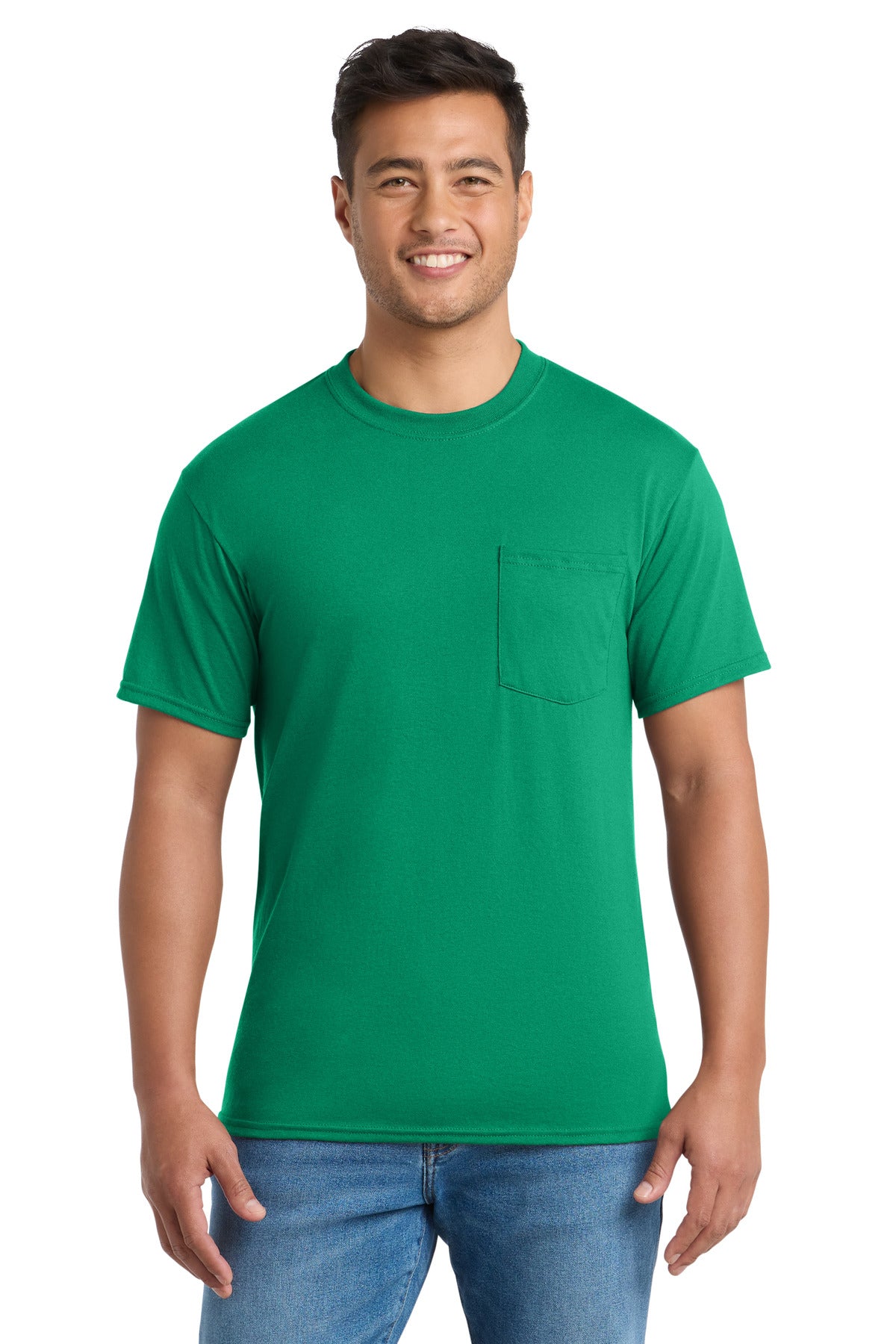 Port & Co PC55P Core Blend Pocket Tee