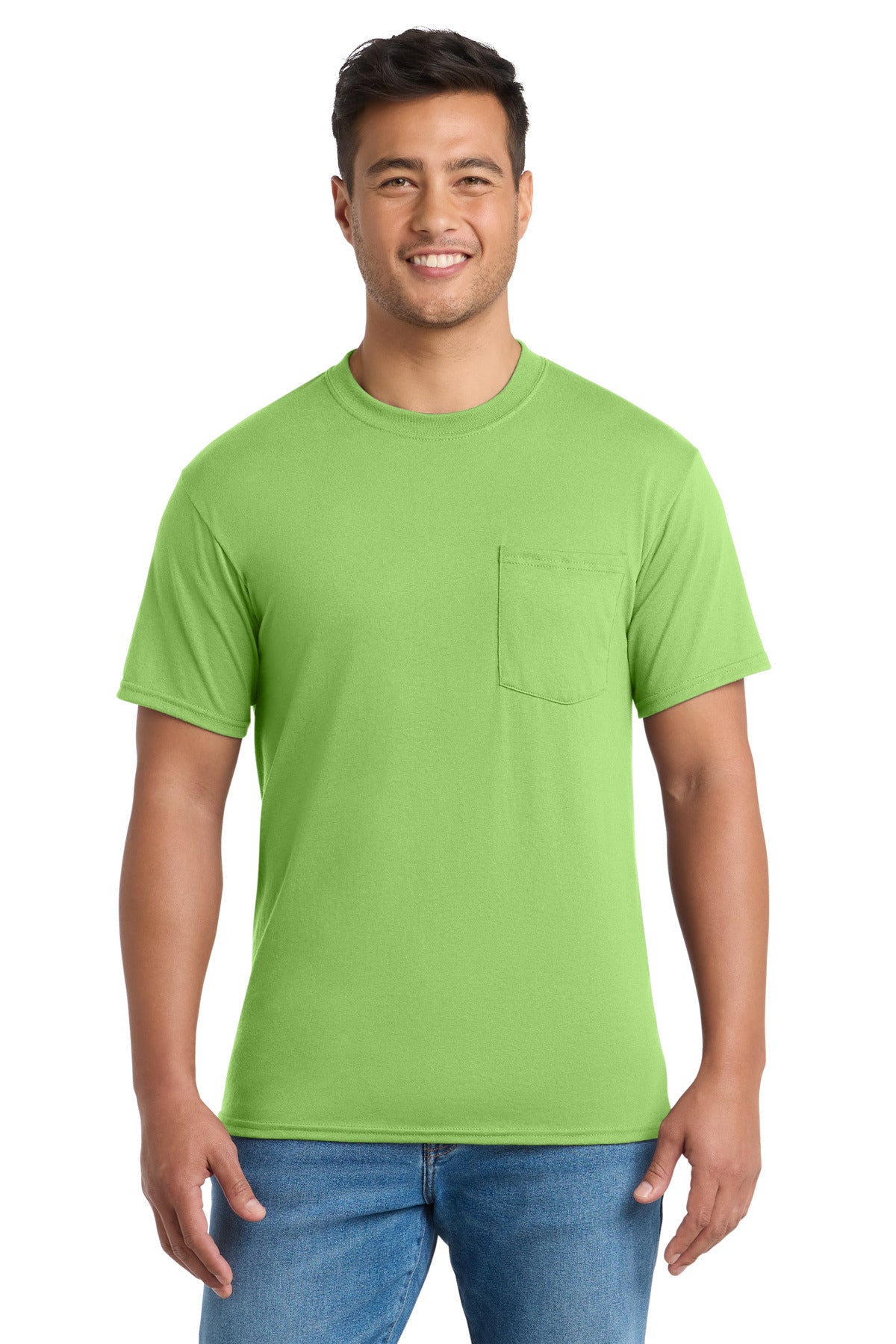 Port & Co PC55P Core Blend Pocket Tee
