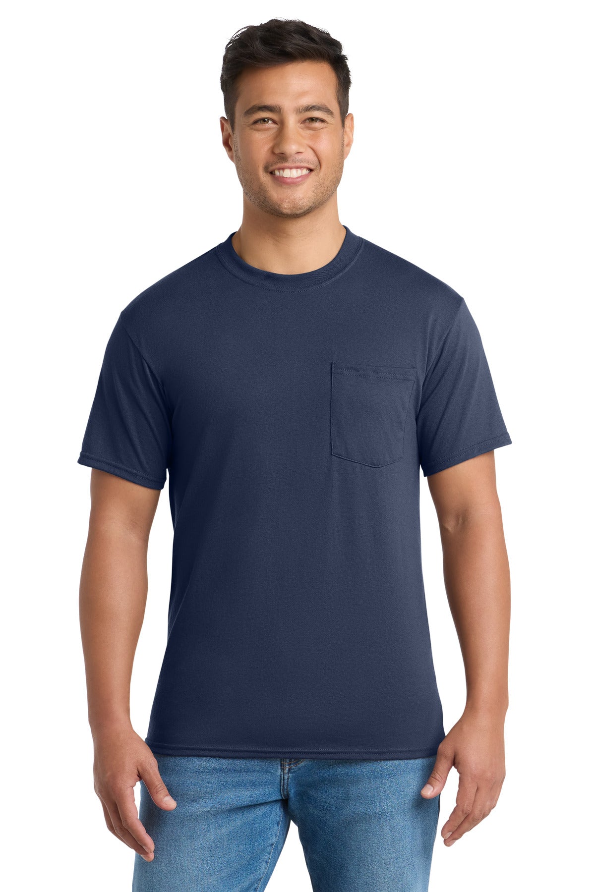 Port & Co PC55P Core Blend Pocket Tee