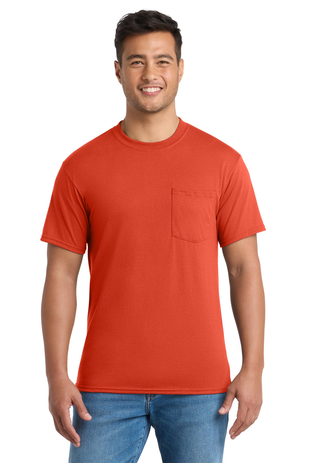Port & Co PC55P Core Blend Pocket Tee