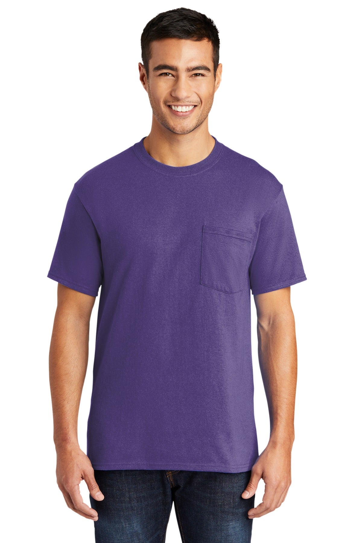 Port & Co PC55PT Tall Core Blend Pocket Tee