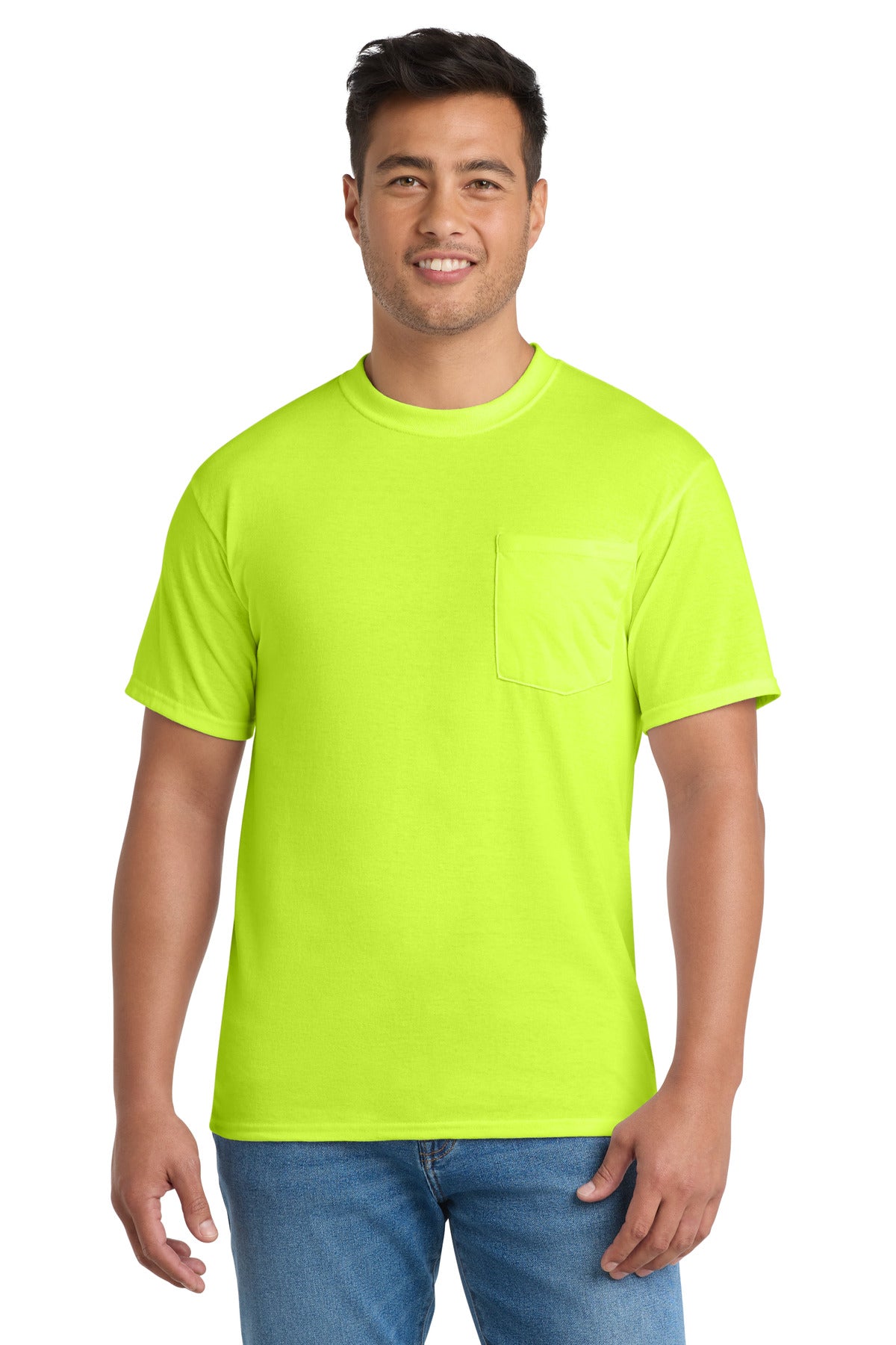 Port & Co PC55P Core Blend Pocket Tee
