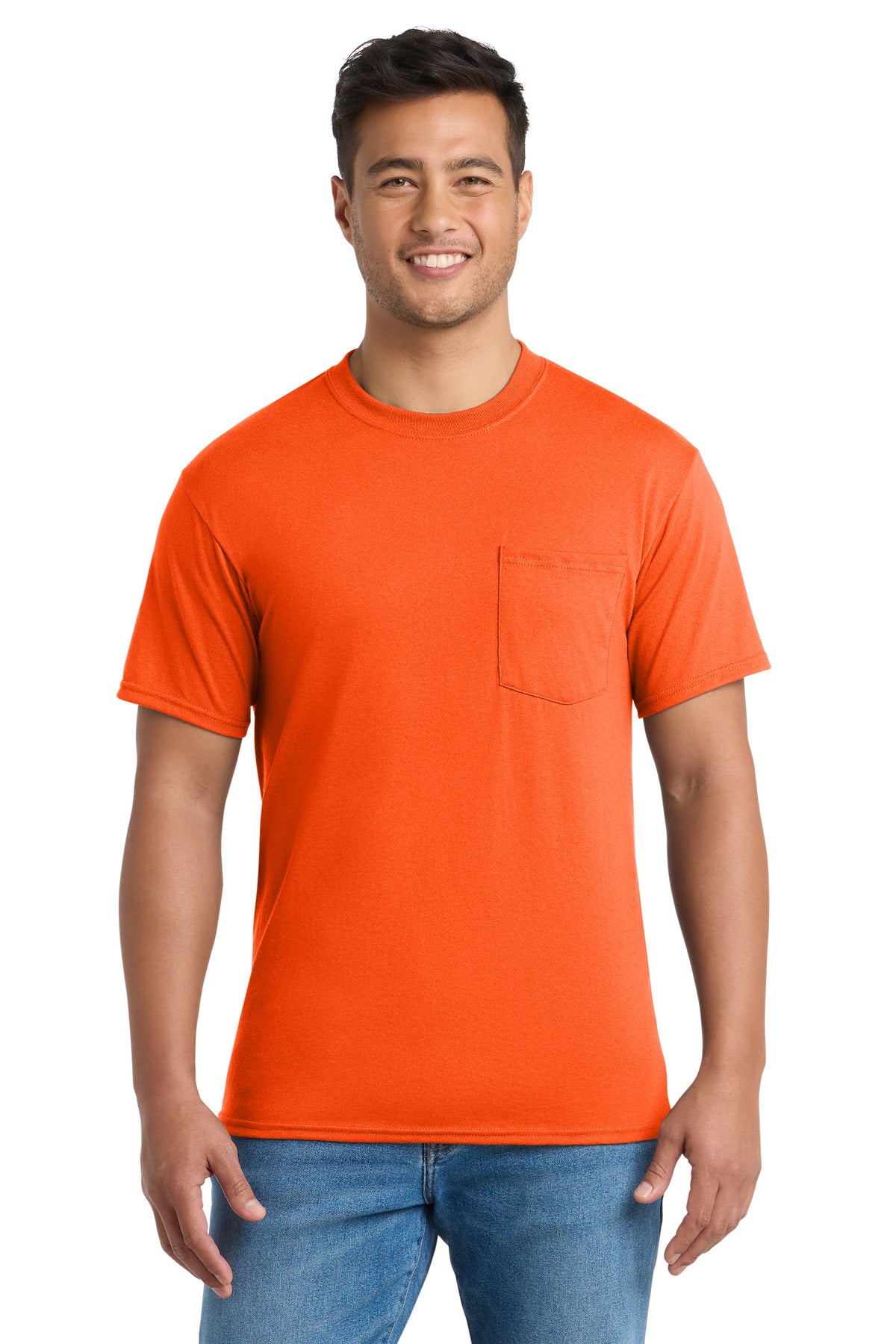 Port & Co PC55P Core Blend Pocket Tee