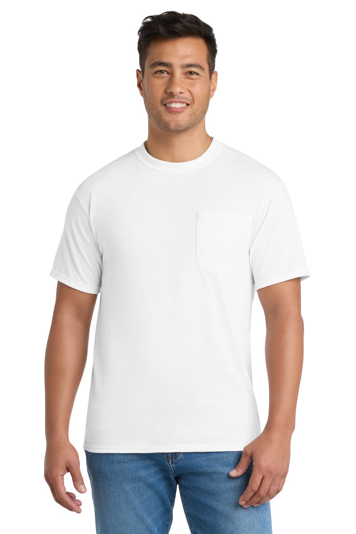 Port & Co PC55P Core Blend Pocket Tee