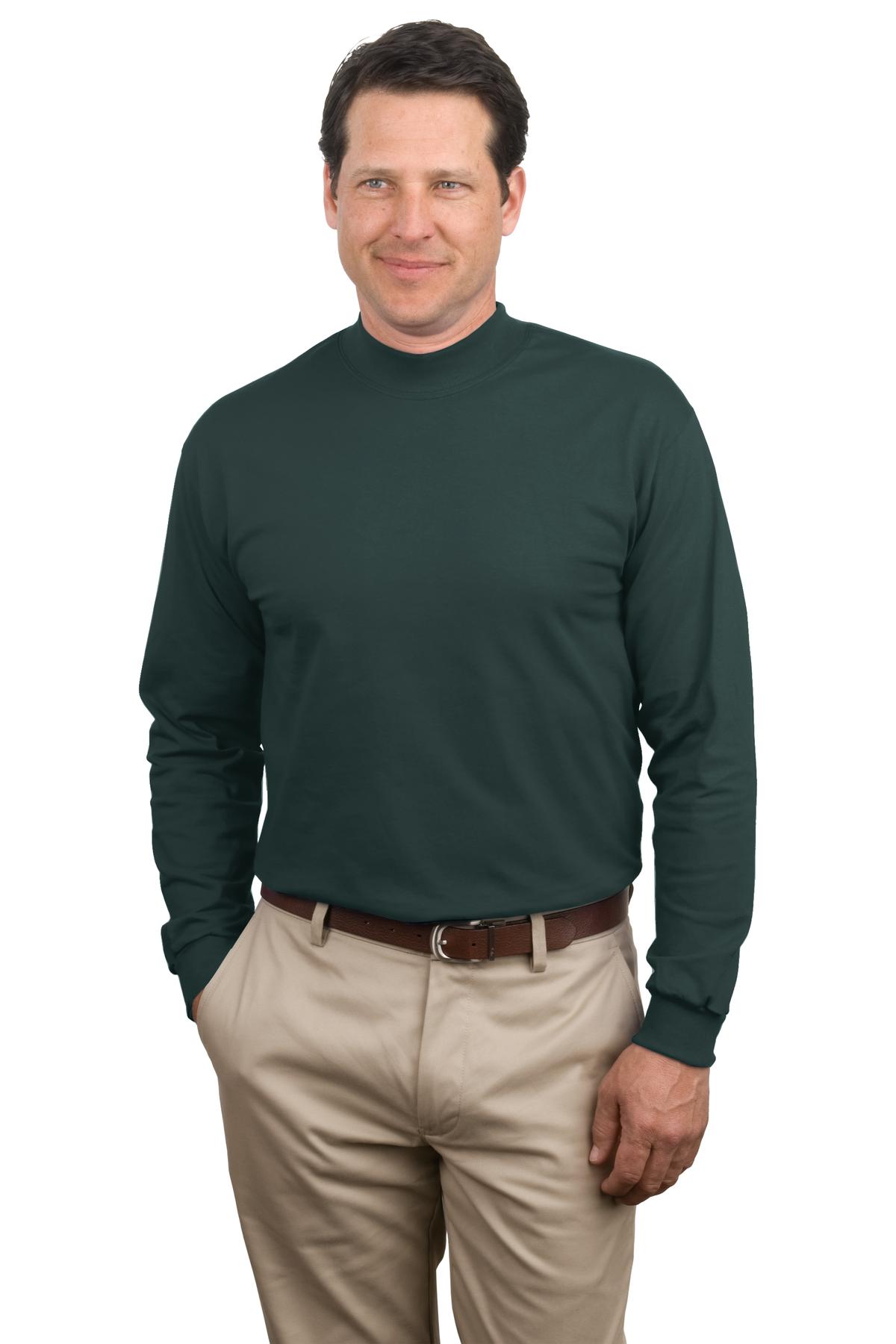 Port & Co PC61M Essential Mock Turtleneck