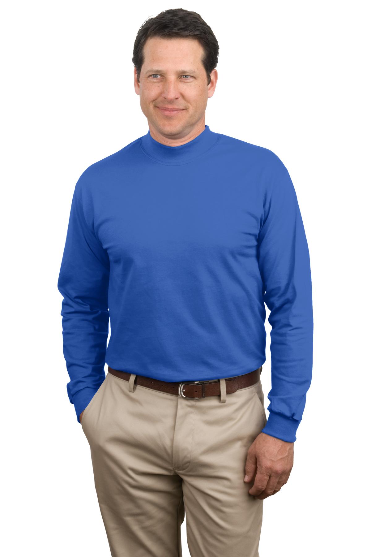 Port & Co PC61M Essential Mock Turtleneck