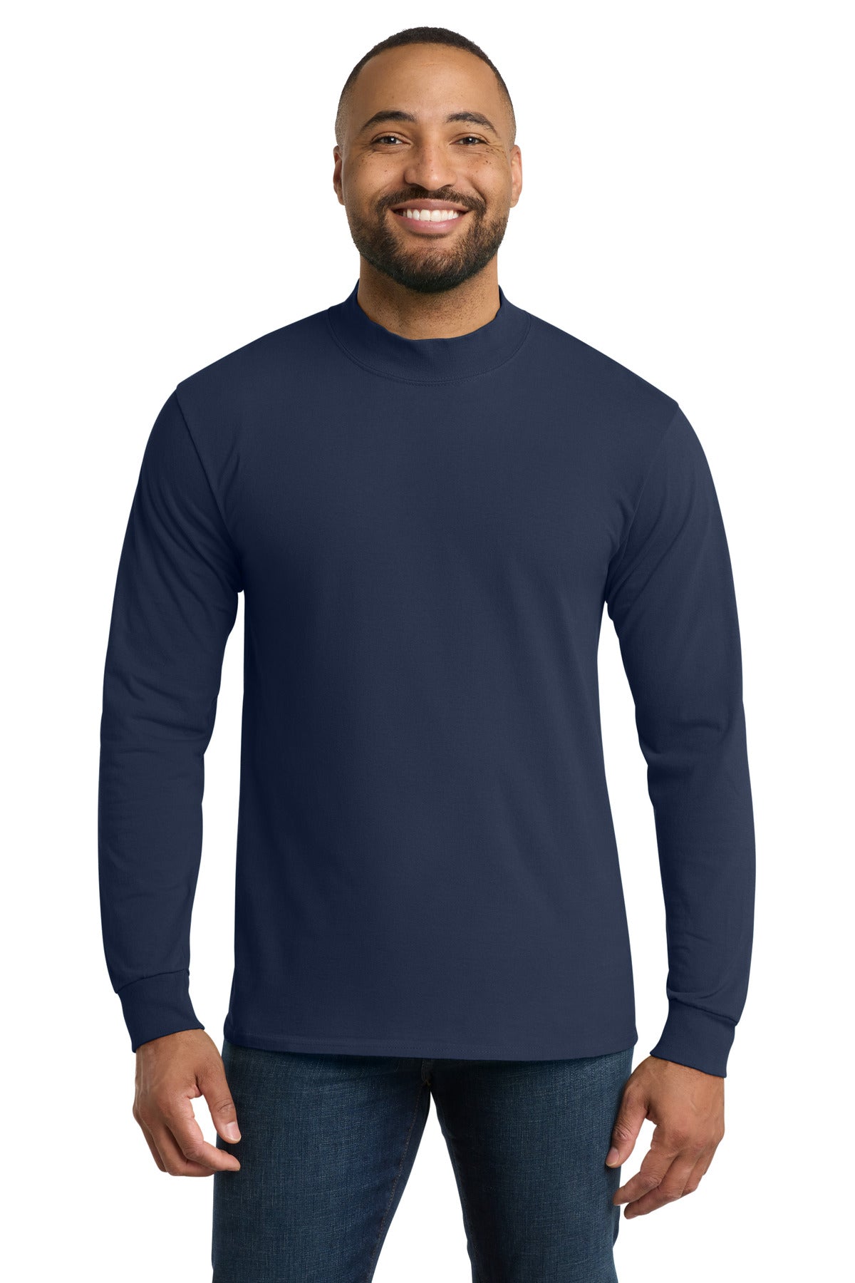 Port & Co PC61M Essential Mock Turtleneck