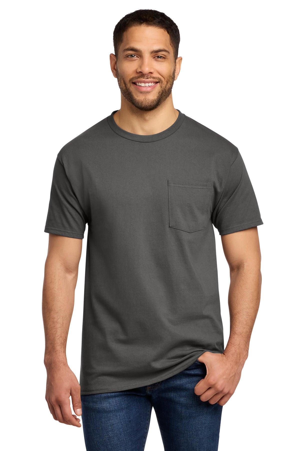 Port & Co PC61PT Tall Essential Pocket Tee