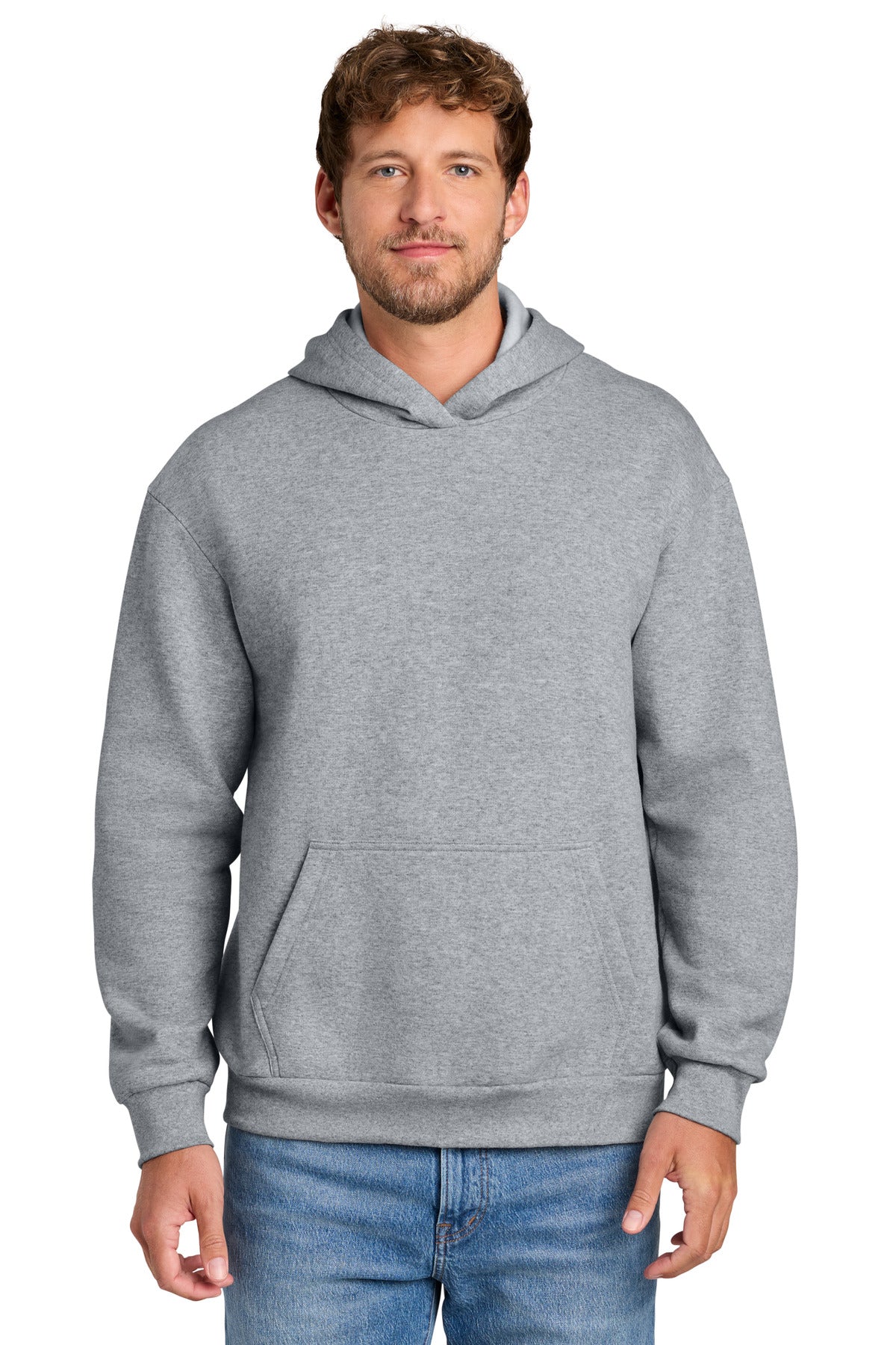 Port & Co PC68H Easy Fleece Pullover Hooded Sweatshirt
