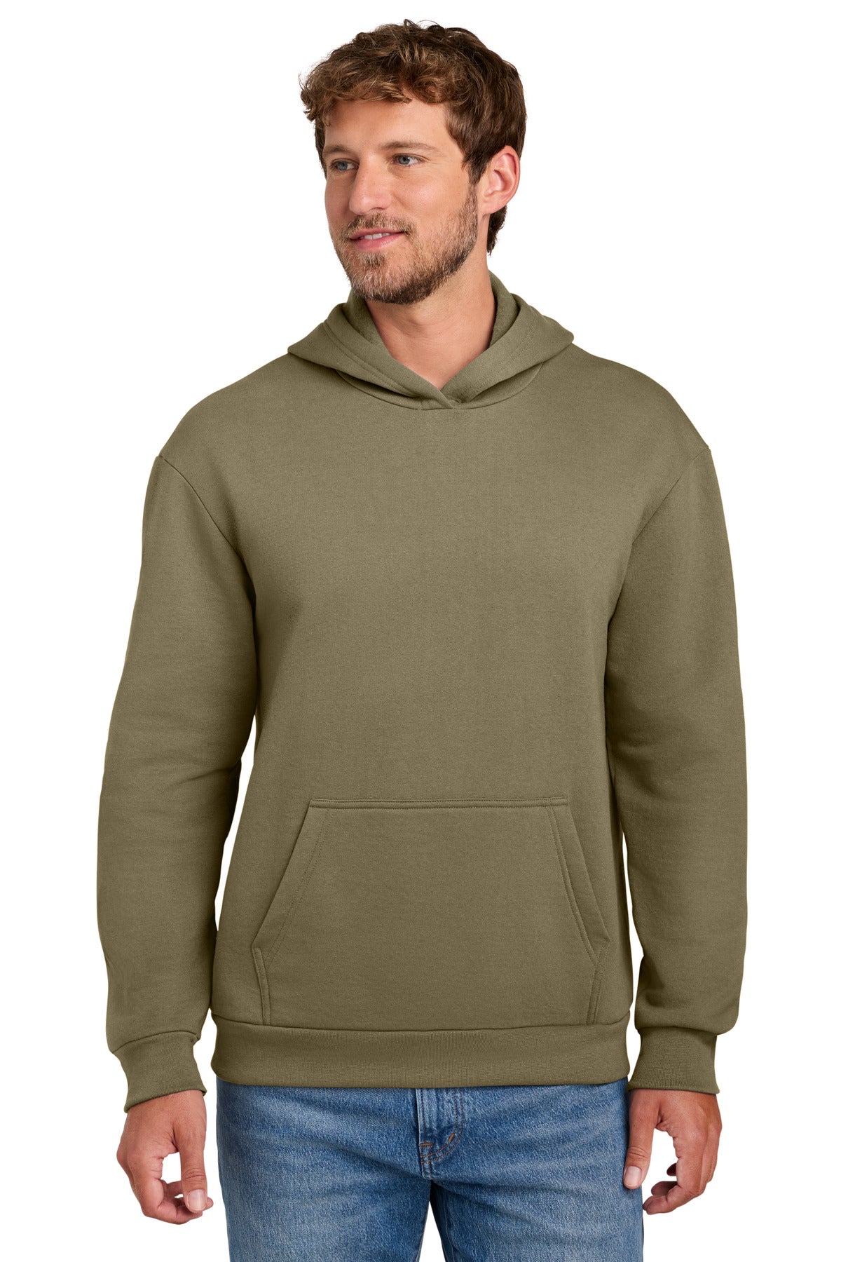 Port & Co PC68H Easy Fleece Pullover Hooded Sweatshirt