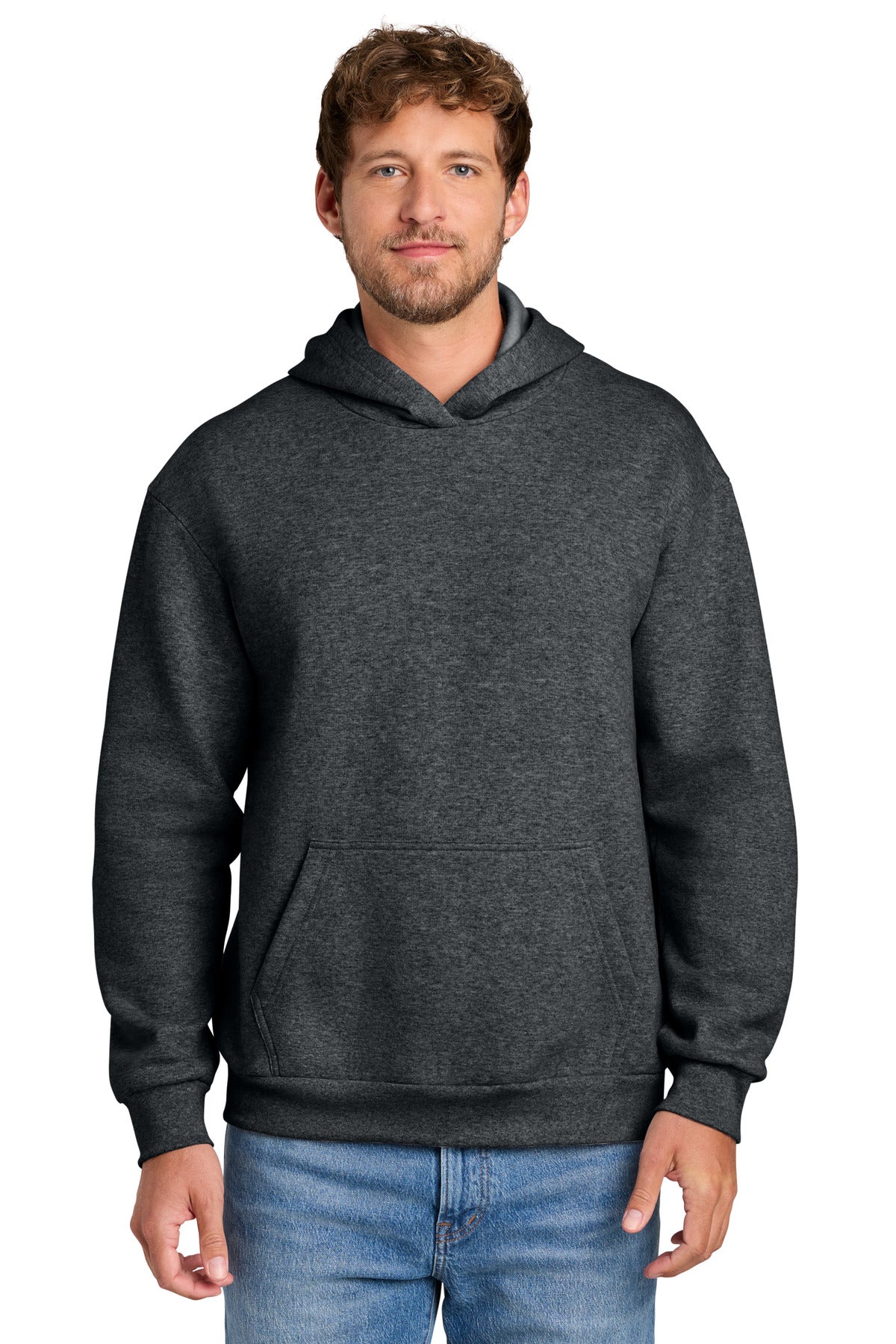 Port & Co PC68H Easy Fleece Pullover Hooded Sweatshirt