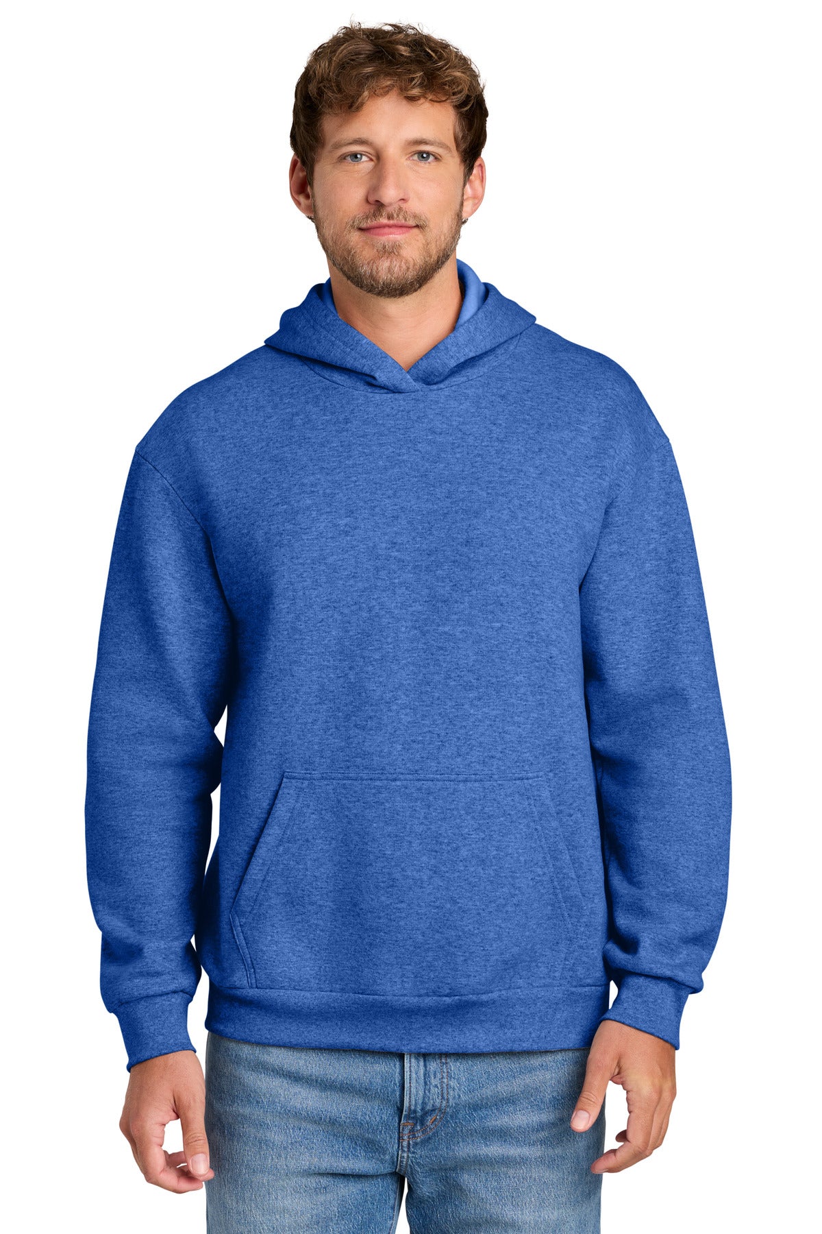 Port & Co PC68H Easy Fleece Pullover Hooded Sweatshirt