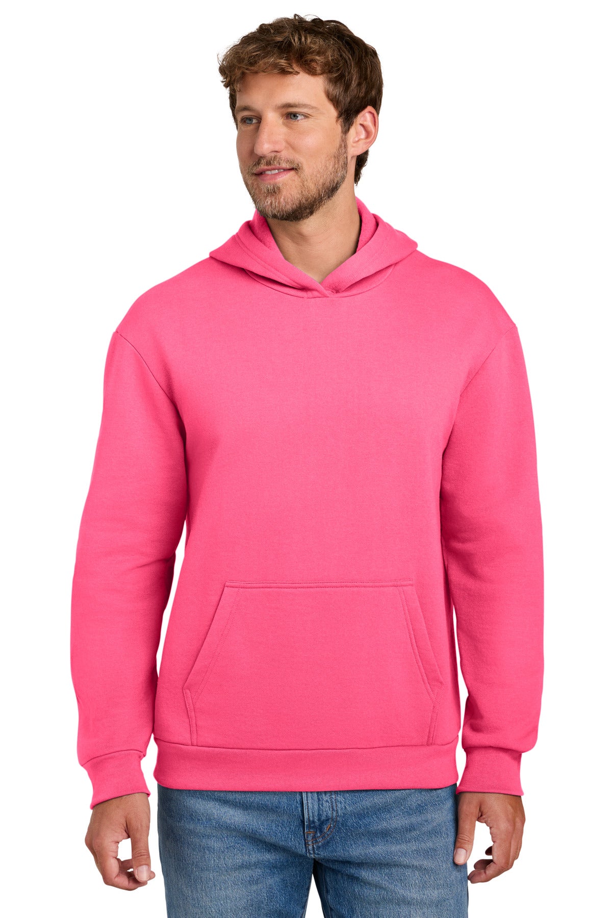 Port & Co PC68H Easy Fleece Pullover Hooded Sweatshirt