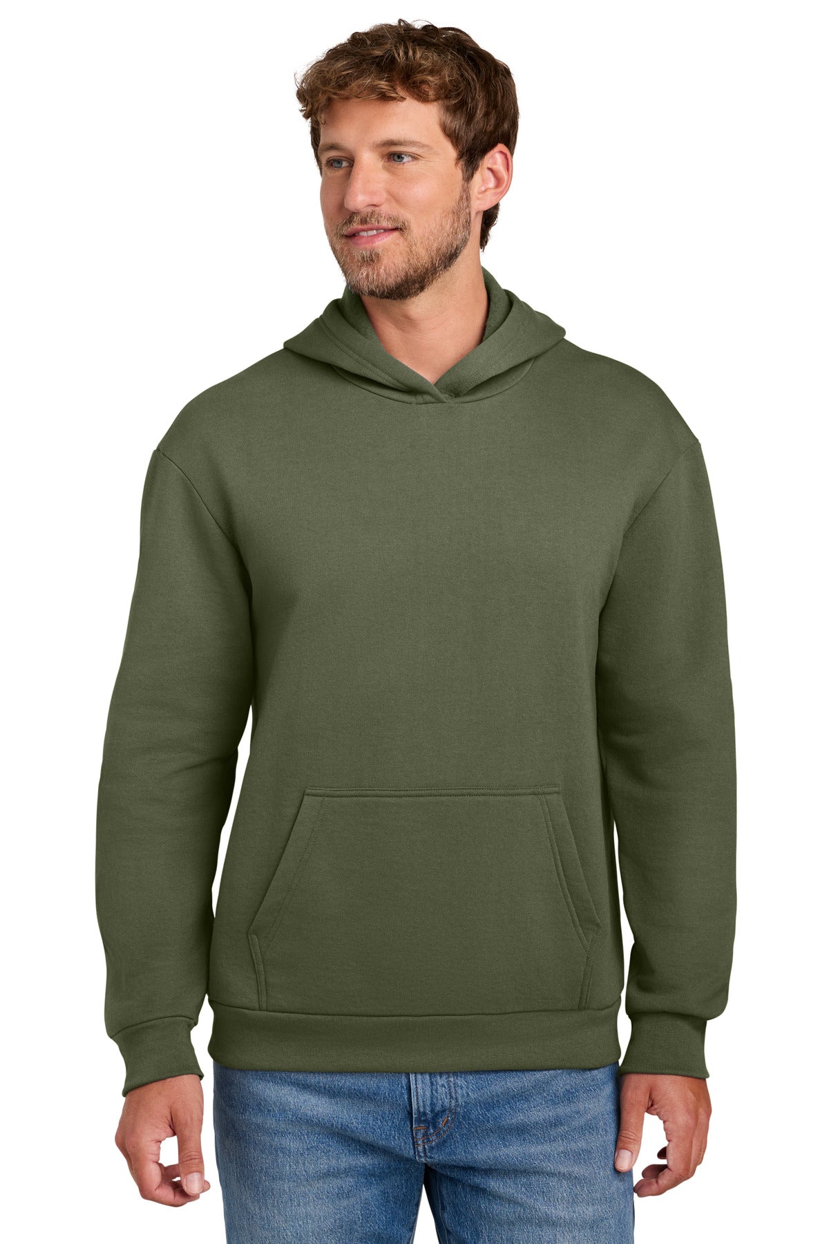 Port & Co PC68H Easy Fleece Pullover Hooded Sweatshirt