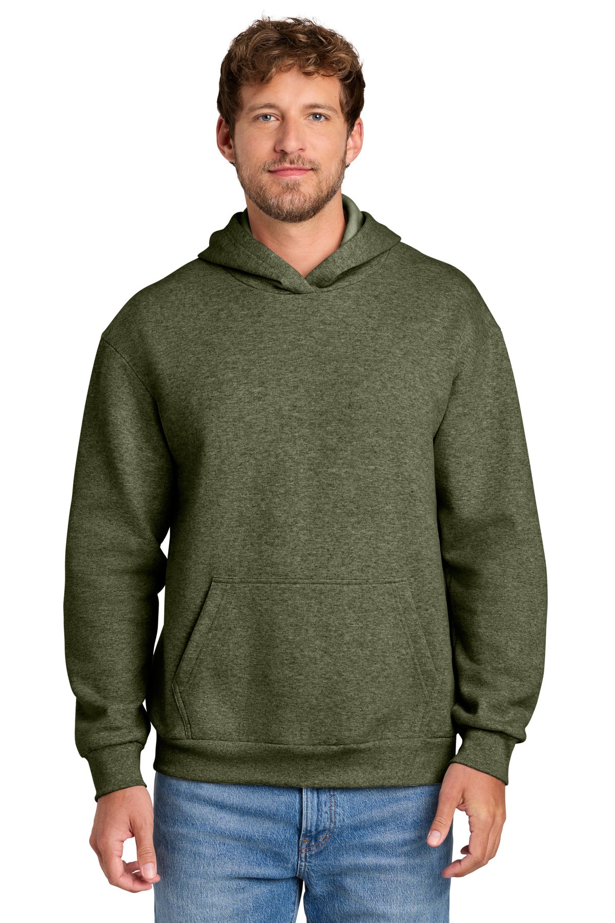 Port & Co PC68H Easy Fleece Pullover Hooded Sweatshirt