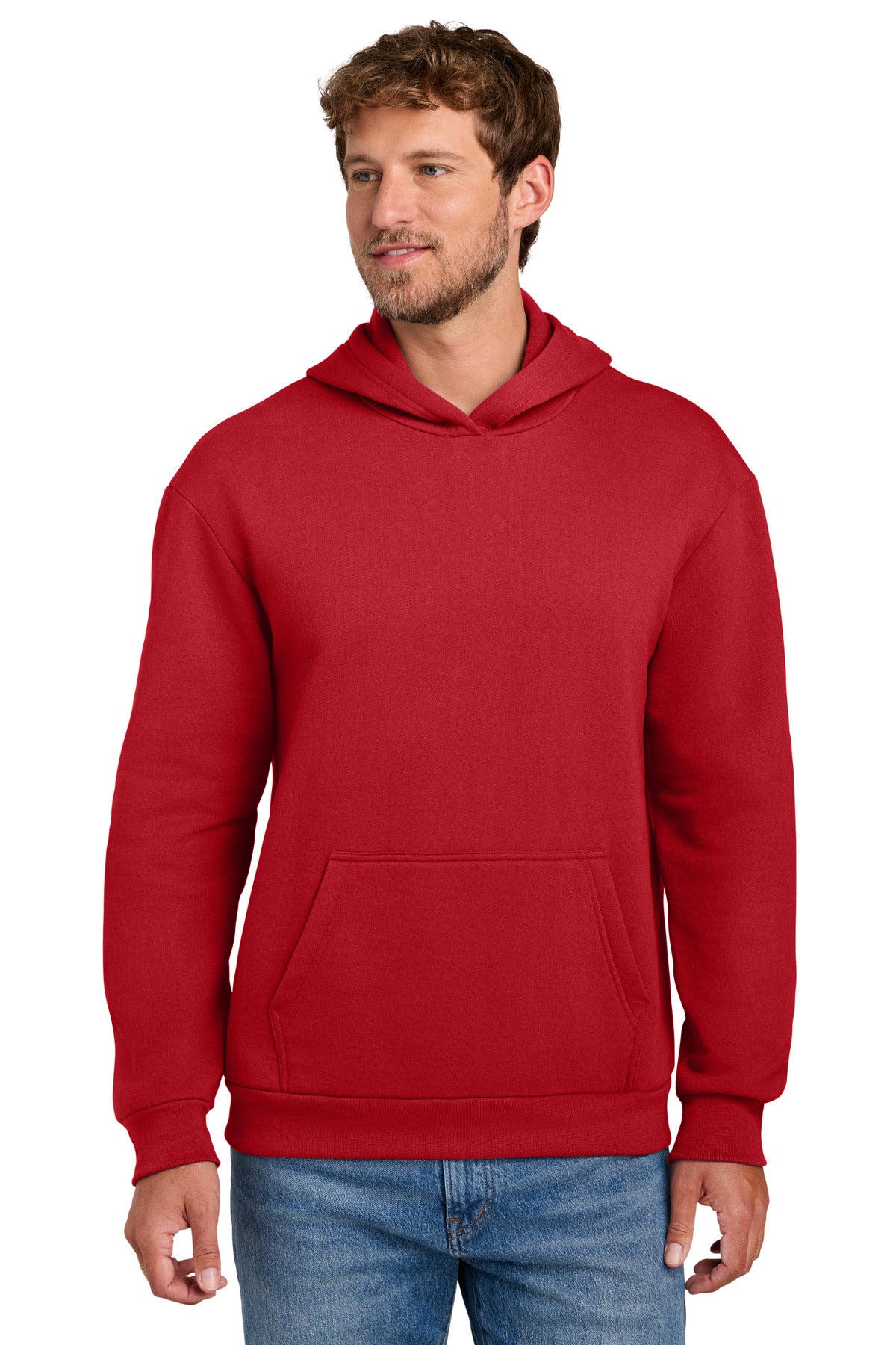 Port & Co PC68H Easy Fleece Pullover Hooded Sweatshirt