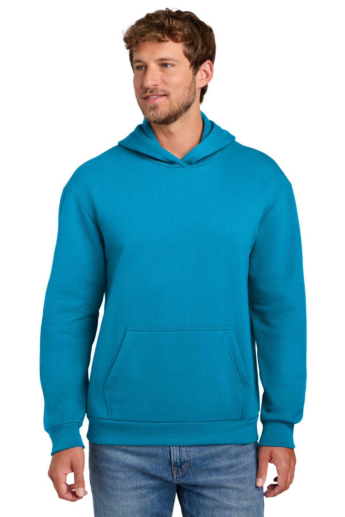 Port & Co PC68H Easy Fleece Pullover Hooded Sweatshirt