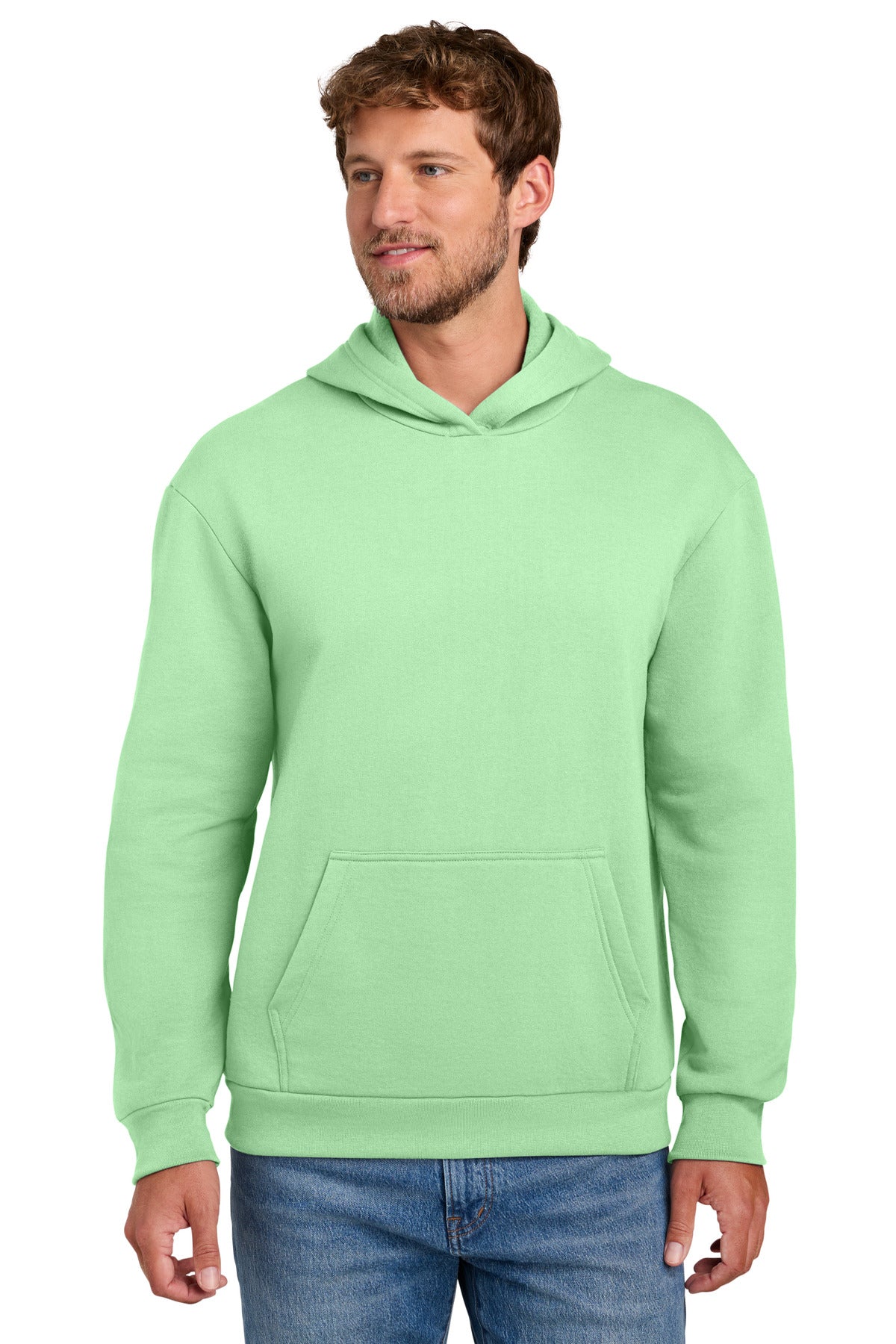 Port & Co PC68H Easy Fleece Pullover Hooded Sweatshirt