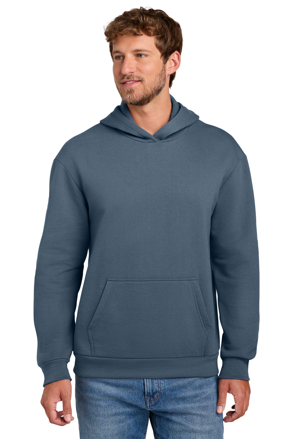 Port & Co PC68H Easy Fleece Pullover Hooded Sweatshirt