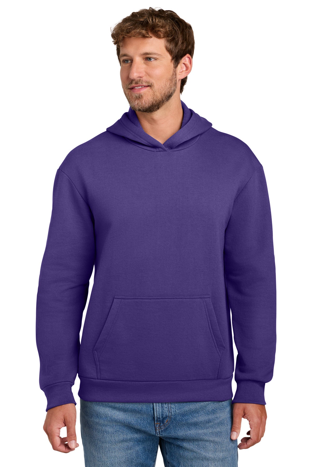 Port & Co PC68H Easy Fleece Pullover Hooded Sweatshirt