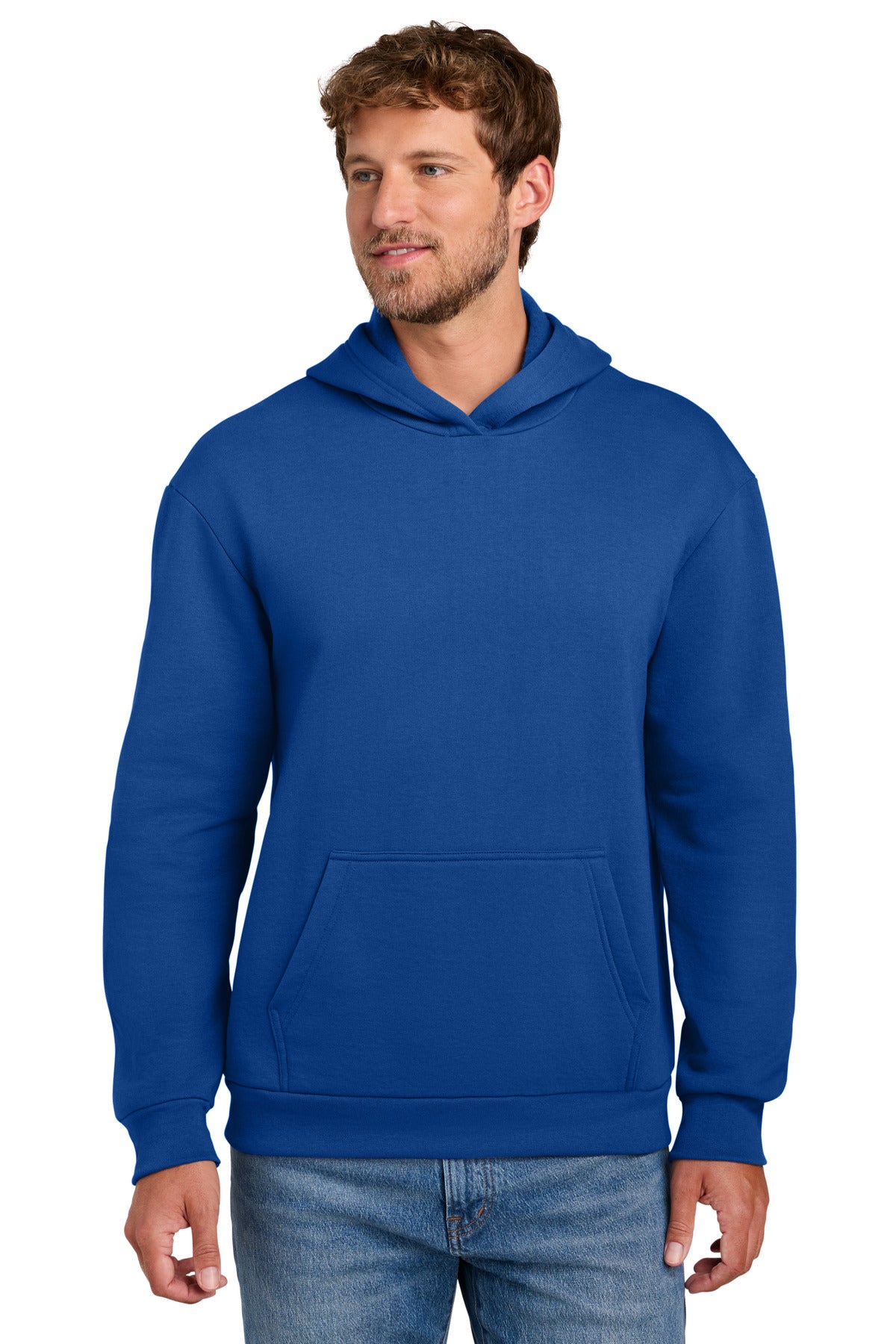 Port & Co PC68H Easy Fleece Pullover Hooded Sweatshirt