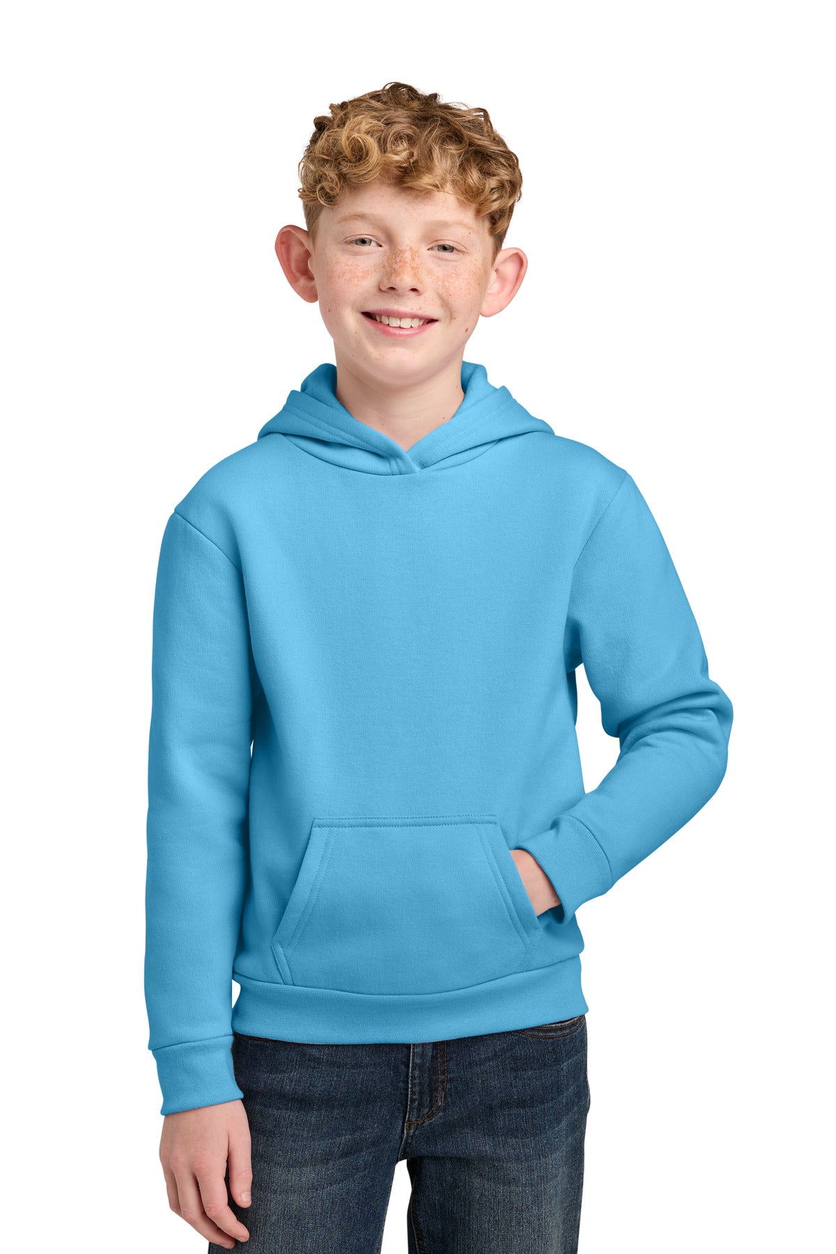 Sudadera con capucha juvenil de fleece, 6.8 oz | Port & Co PC68YH