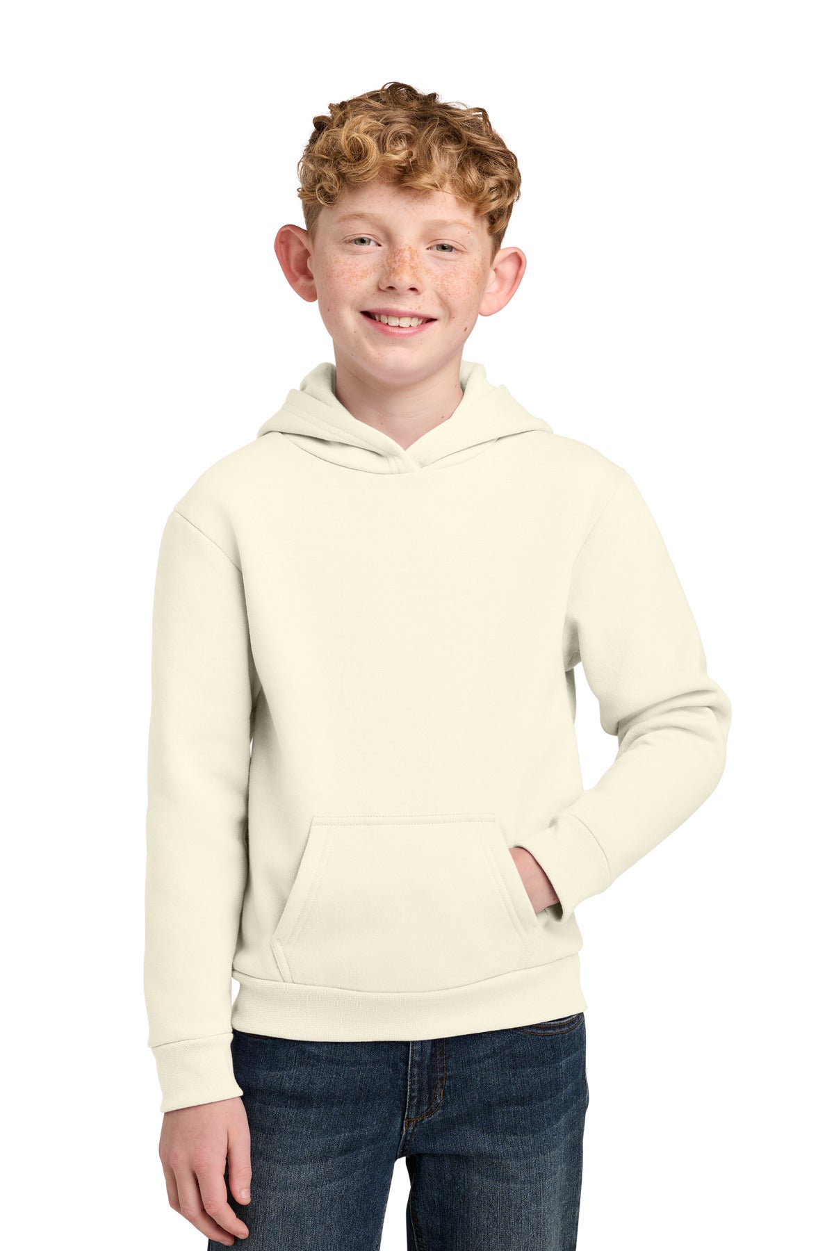 Port & Co PC68YH Youth Easy Fleece Pullover Hooded Sweatshirt