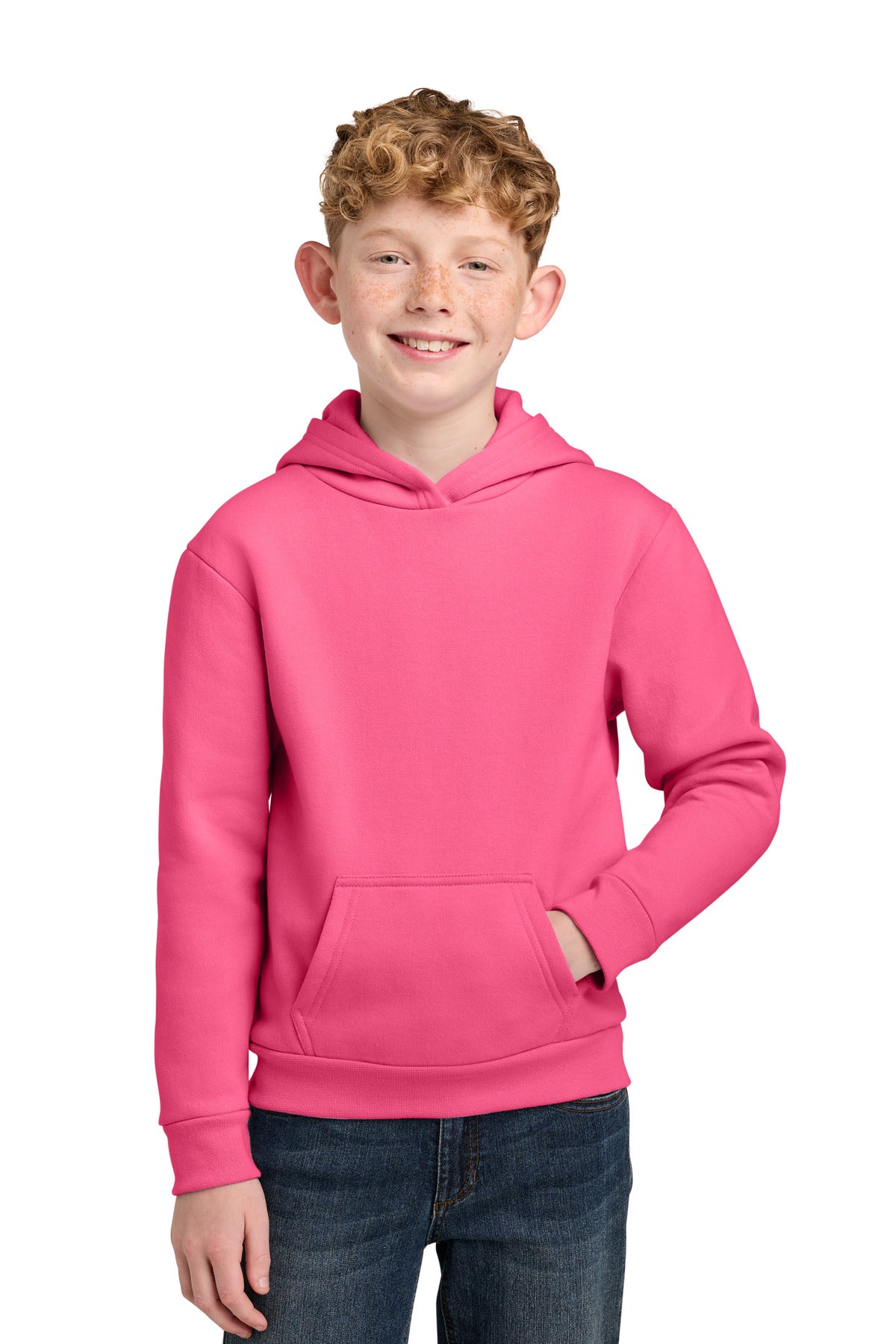 Port & Co PC68YH Youth Easy Fleece Pullover Hooded Sweatshirt