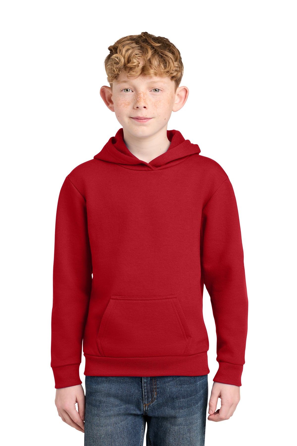 Port & Co PC68YH Youth Easy Fleece Pullover Hooded Sweatshirt