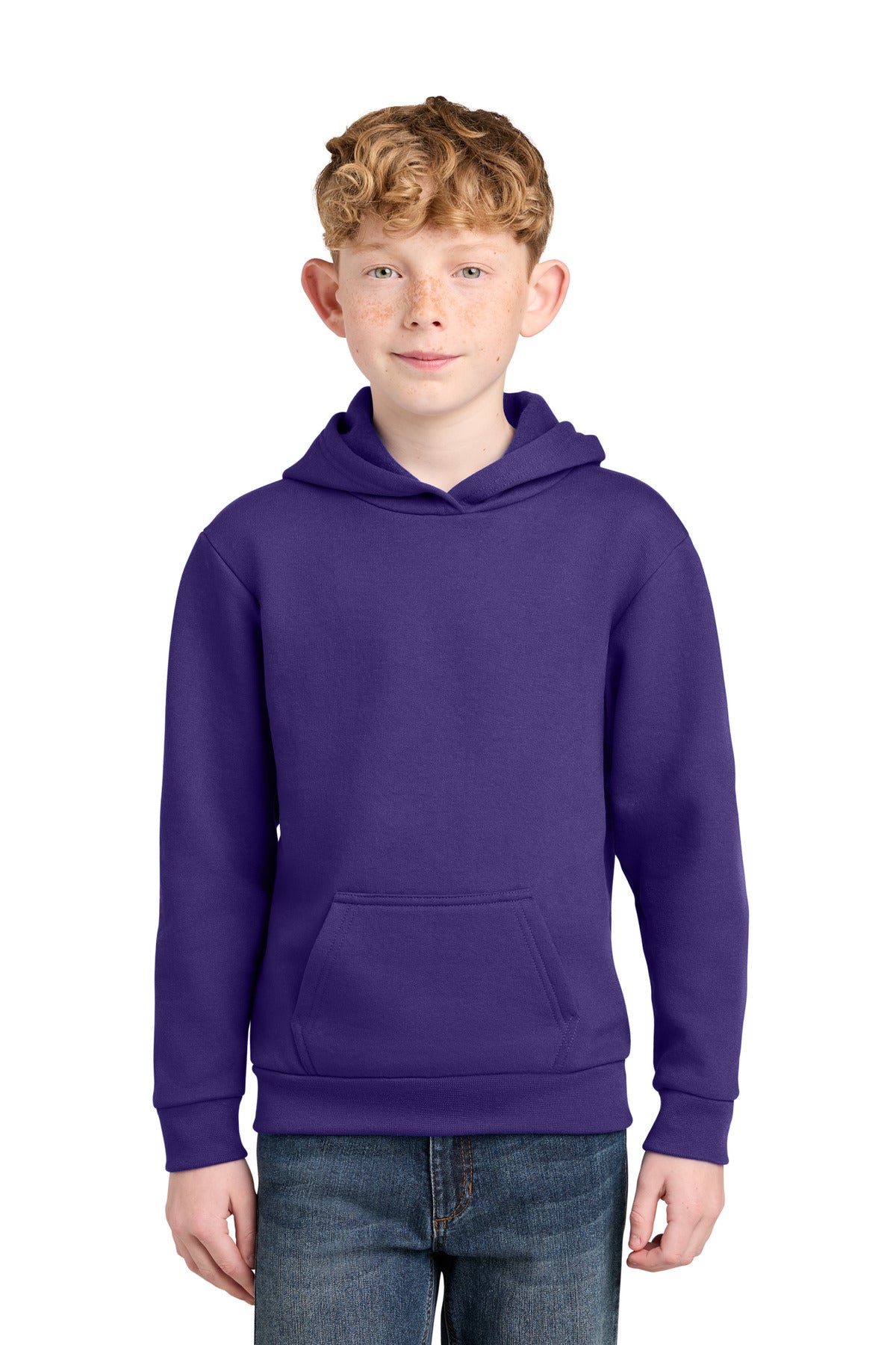 Port & Co PC68YH Youth Easy Fleece Pullover Hooded Sweatshirt
