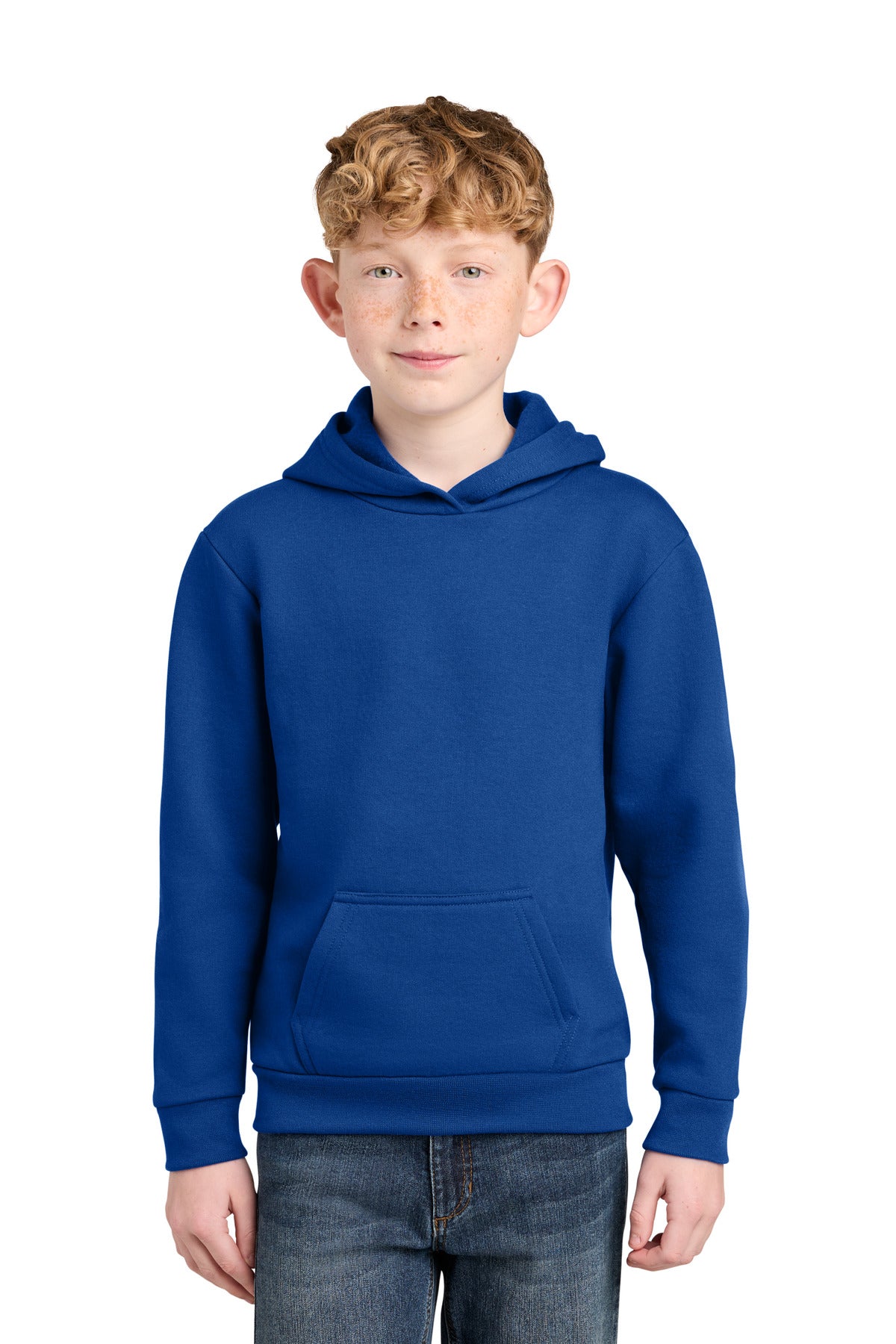 Port & Co PC68YH Youth Easy Fleece Pullover Hooded Sweatshirt