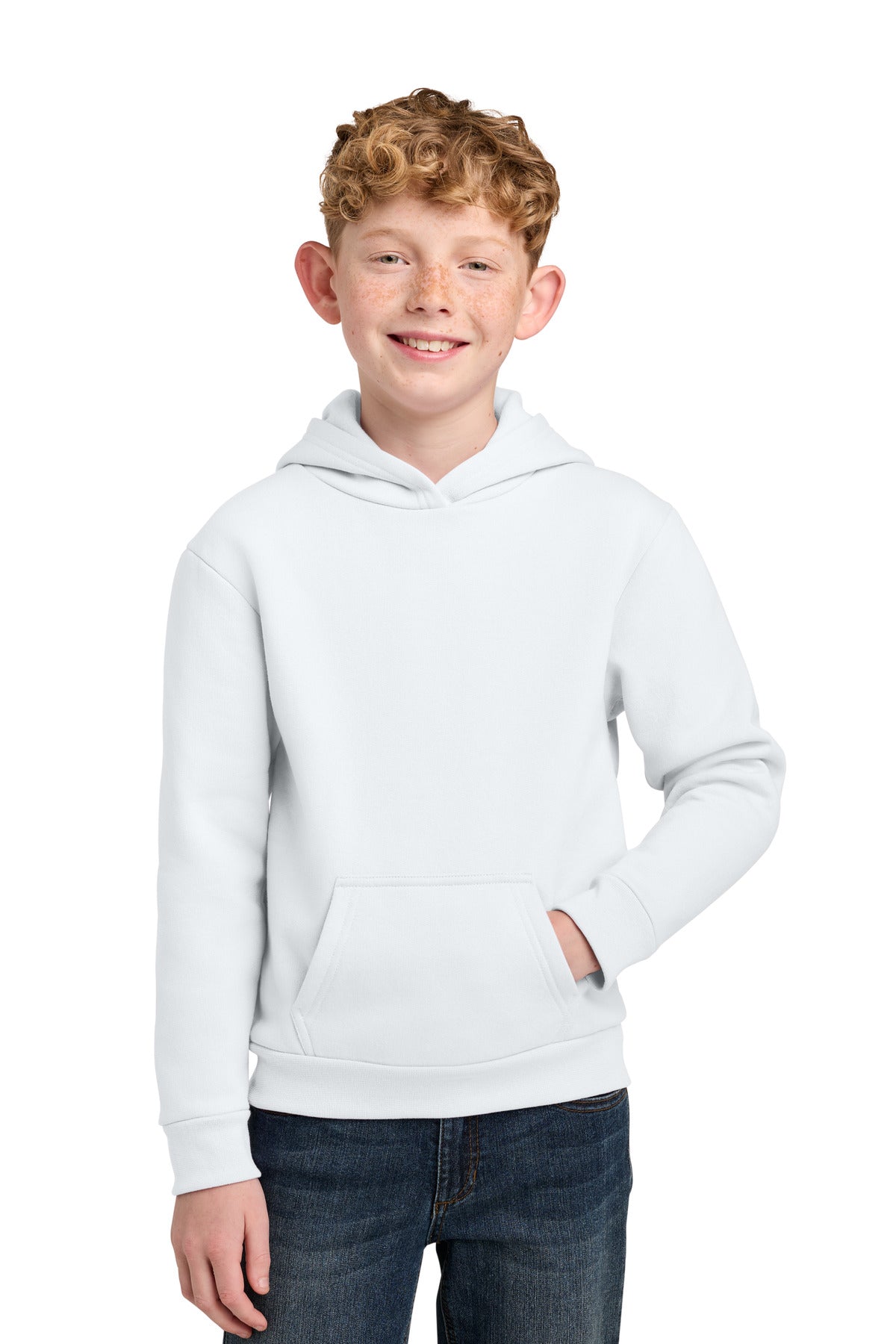 Port & Co PC68YH Youth Easy Fleece Pullover Hooded Sweatshirt