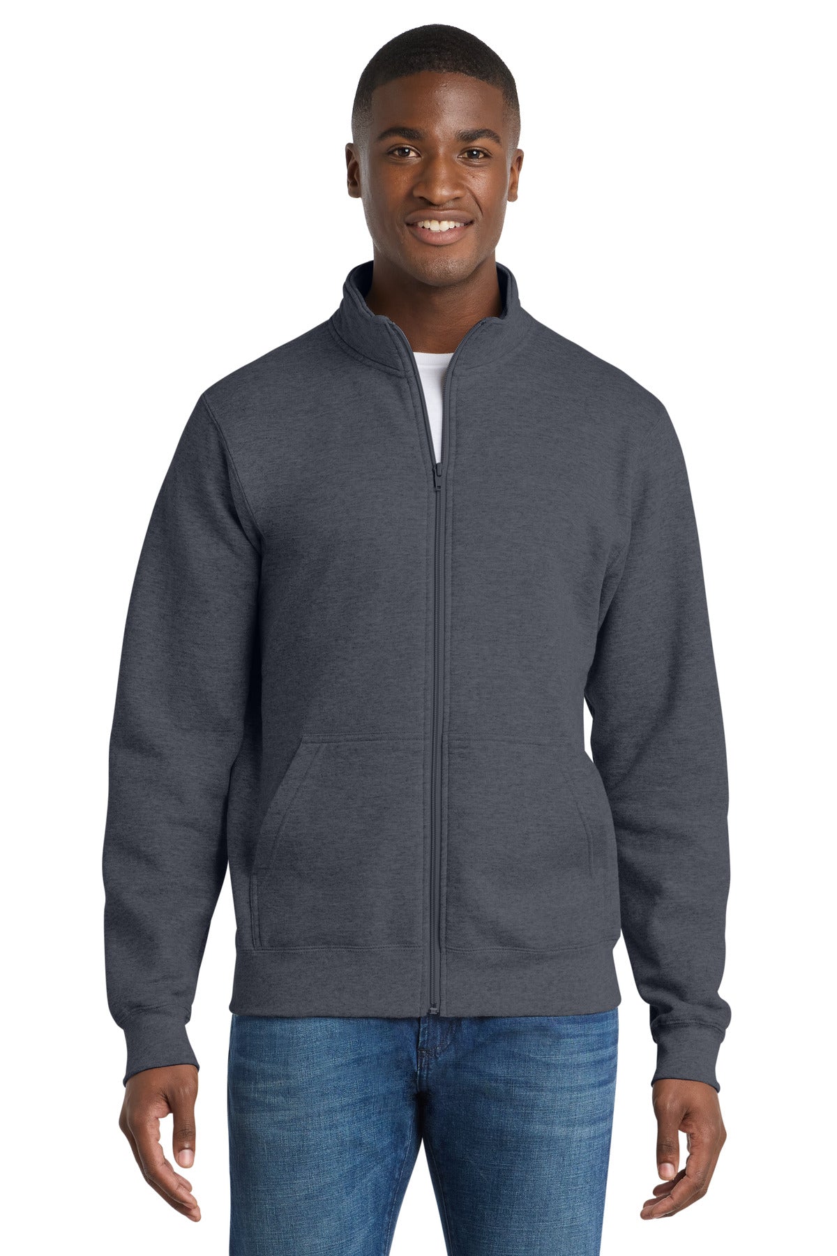 Port & Co PC78FZ Core Fleece Cadet Full-Zip Sweatshirt