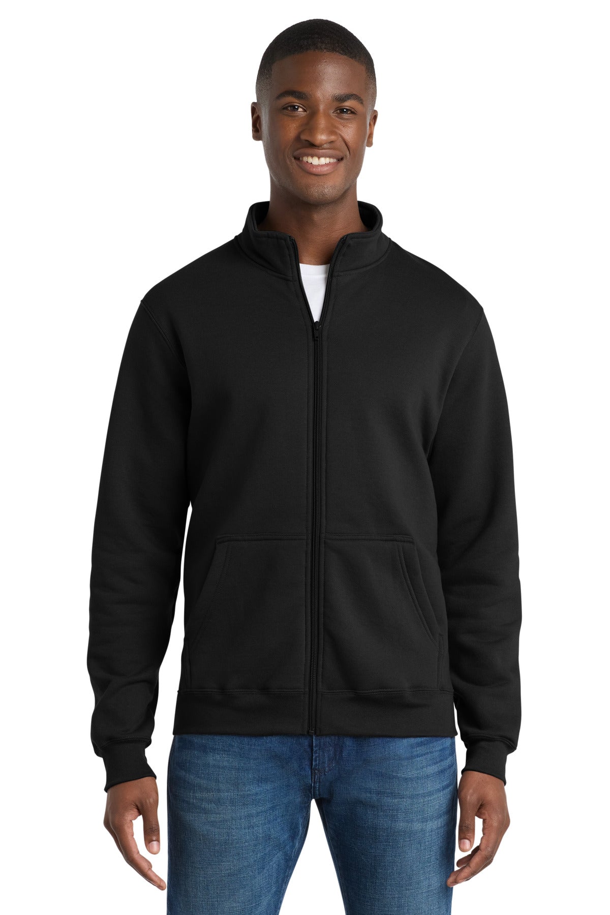 Port & Co PC78FZ Core Fleece Cadet Full-Zip Sweatshirt