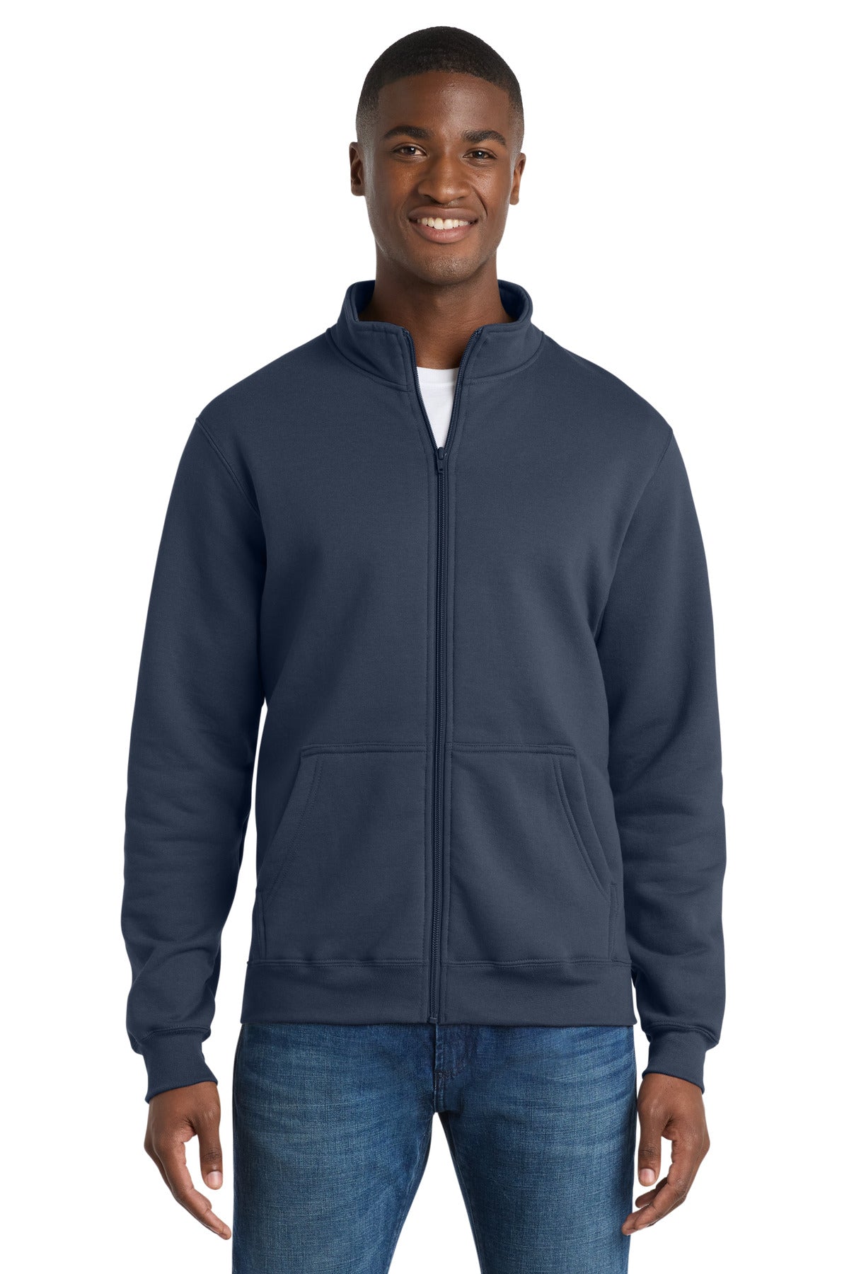 Port & Co PC78FZ Core Fleece Cadet Full-Zip Sweatshirt