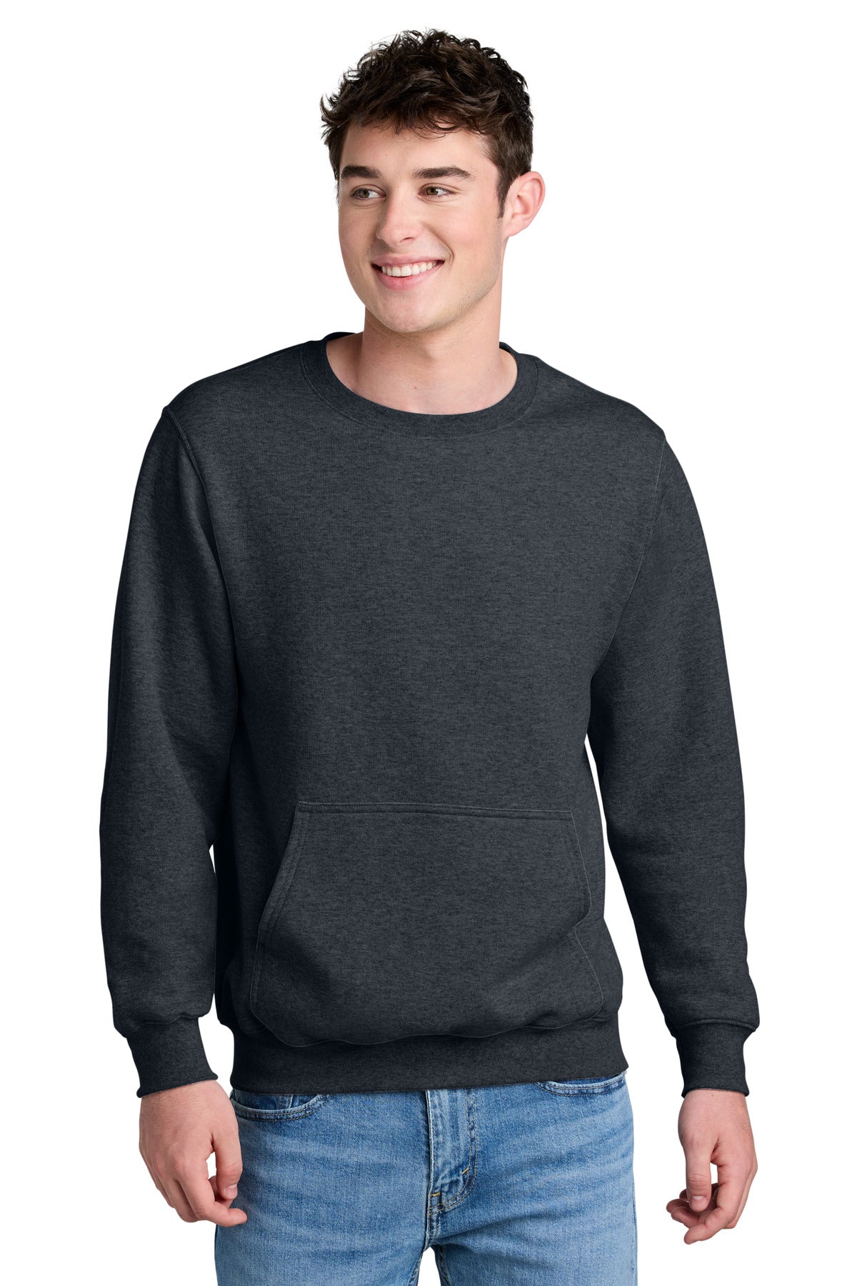 Port & Co PC78PKT Core Fleece Crewneck Pocket Sweatshirt