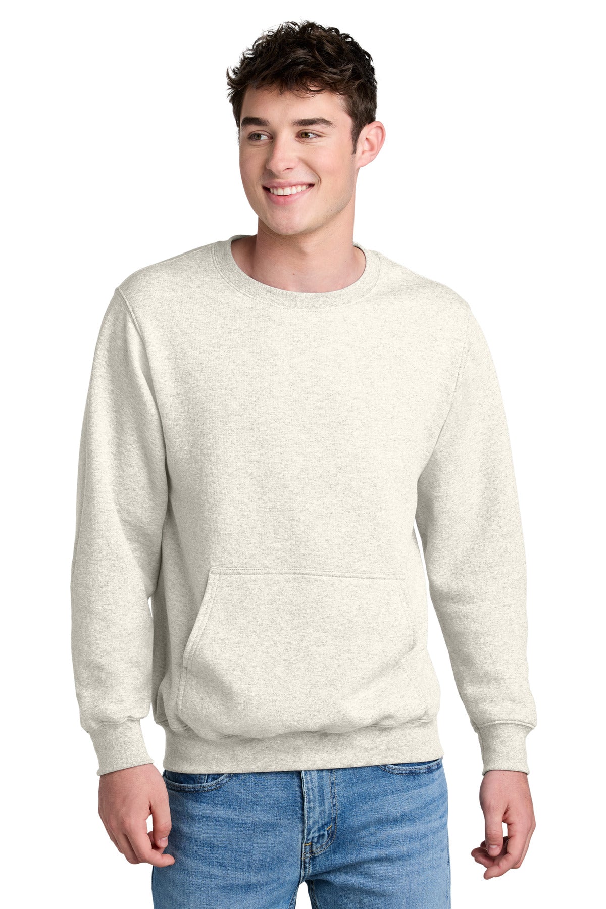 Port & Co PC78PKT Core Fleece Crewneck Pocket Sweatshirt