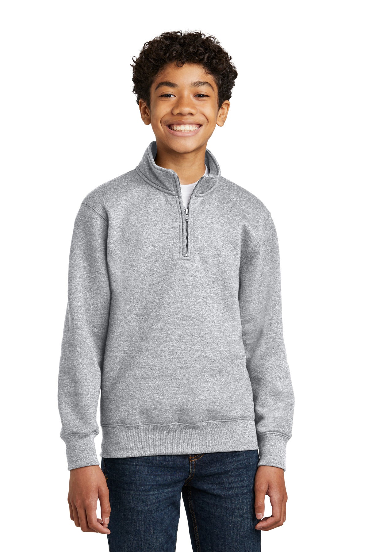 Youth Core Fleece 1/4-Zip Pullover Sweatshirt - 7.8 oz | Port & Co PC78YQ