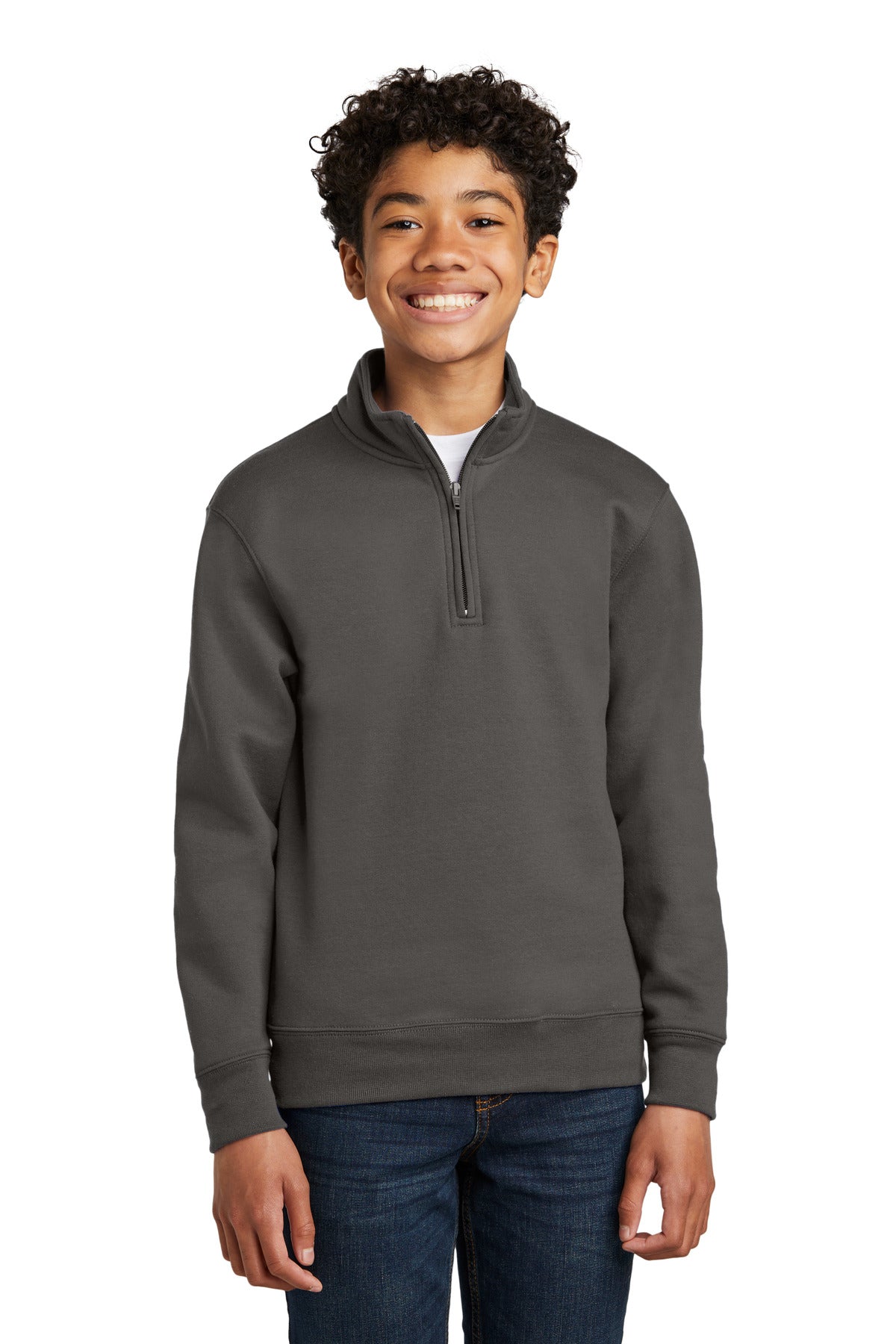 Port & Co PC78YQ Youth Core Fleece 1/4-Zip Pullover Sweatshirt
