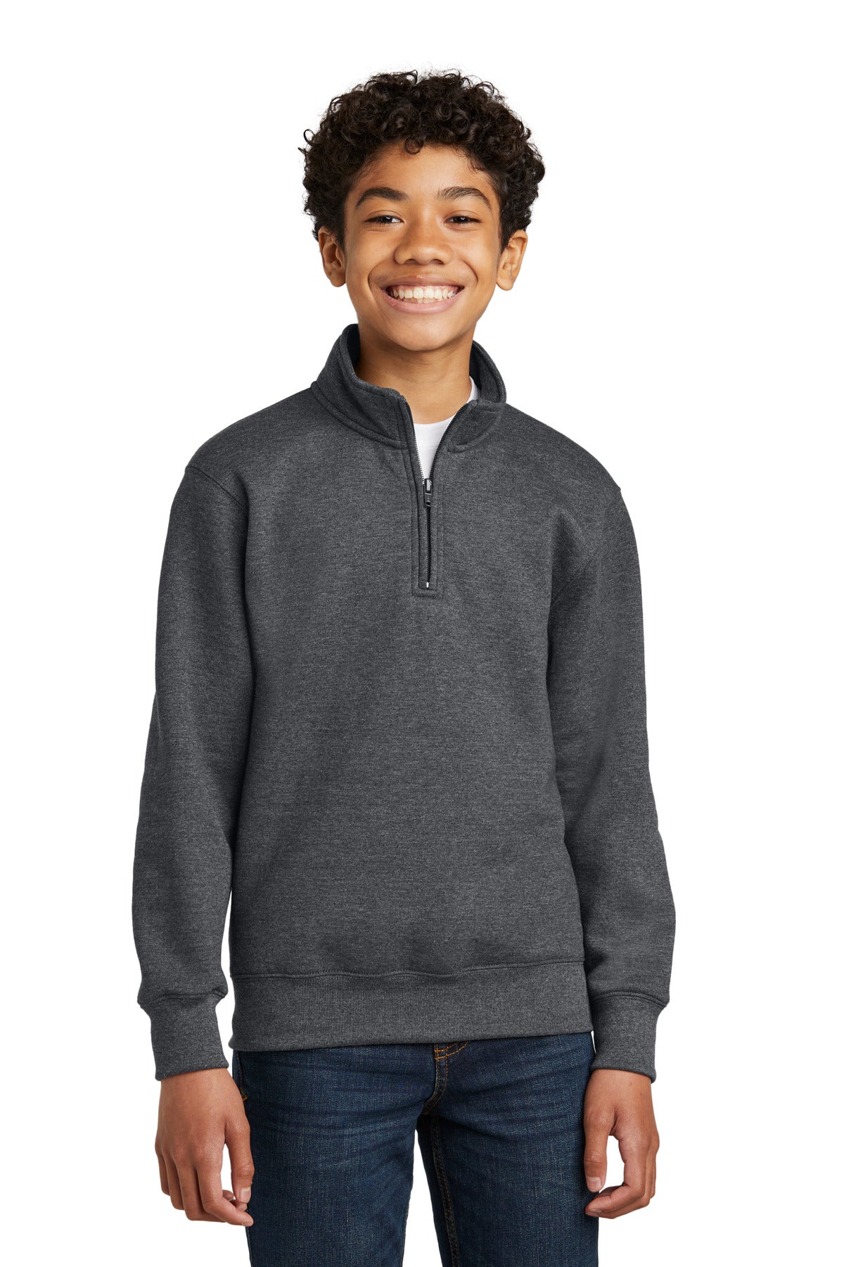 Port & Co PC78YQ Youth Core Fleece 1/4-Zip Pullover Sweatshirt